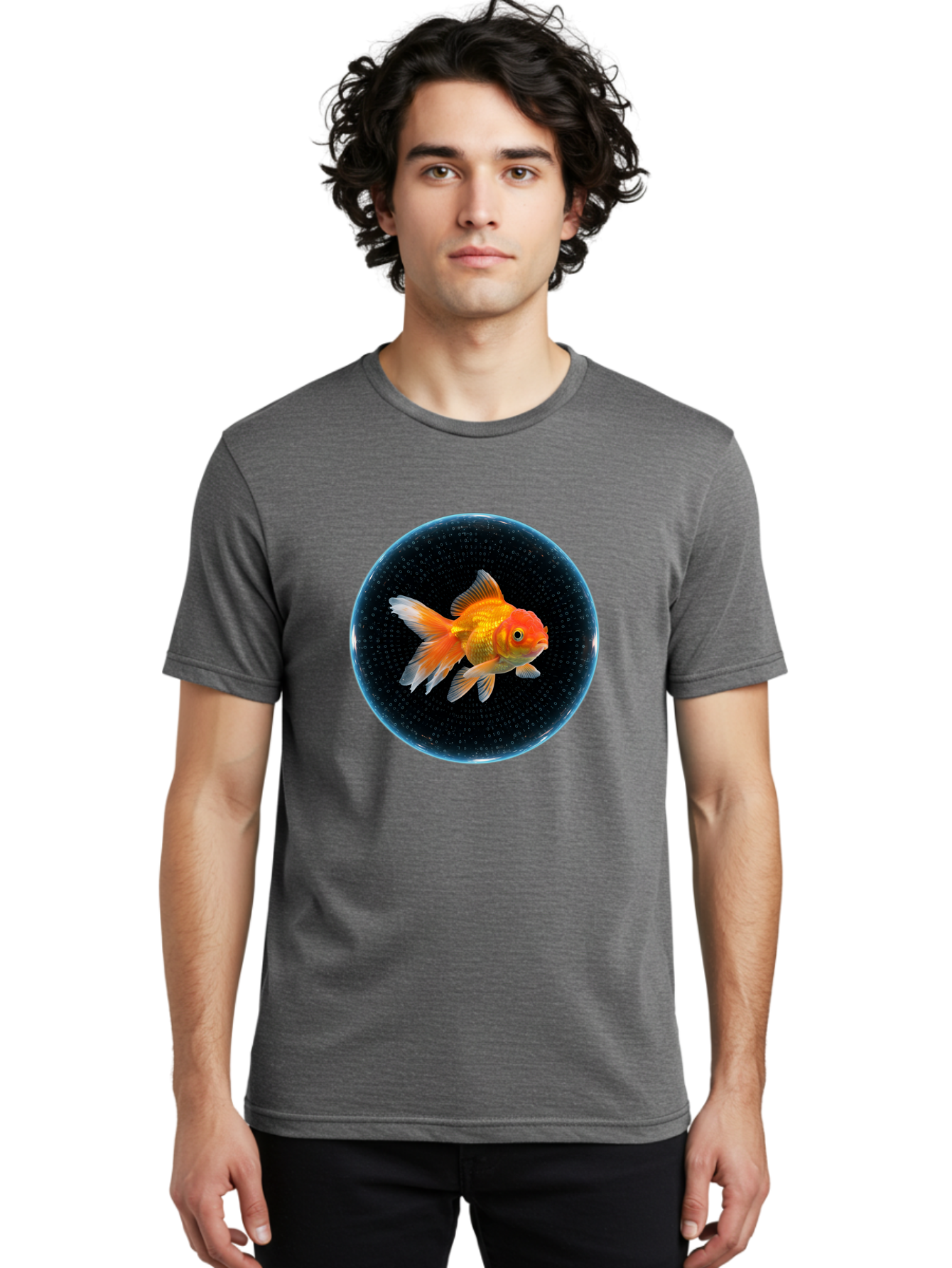 Goldfish-In-Bowl Men'S Graphic Tee, 100% Cotton, Comfortable Casual Summer Wear, Machine Washable, Vintage Camera, Old Camera, Antique Camera, Black Camera, Classic Photography, Photography Equipment, Nostalgic Device, Film Camera, Camera Art Bam564