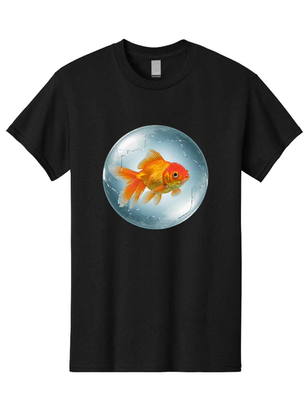 Goldfish-In-Broken-Glass Men'S Graphic Tee, 100% Cotton, Comfortable Casual Summer Wear, Machine Washable, Vintage Camera, Old Camera, Antique Camera, Black Camera, Classic Photography, Photography Equipment, Nostalgic Device, Film Camera, Bam565