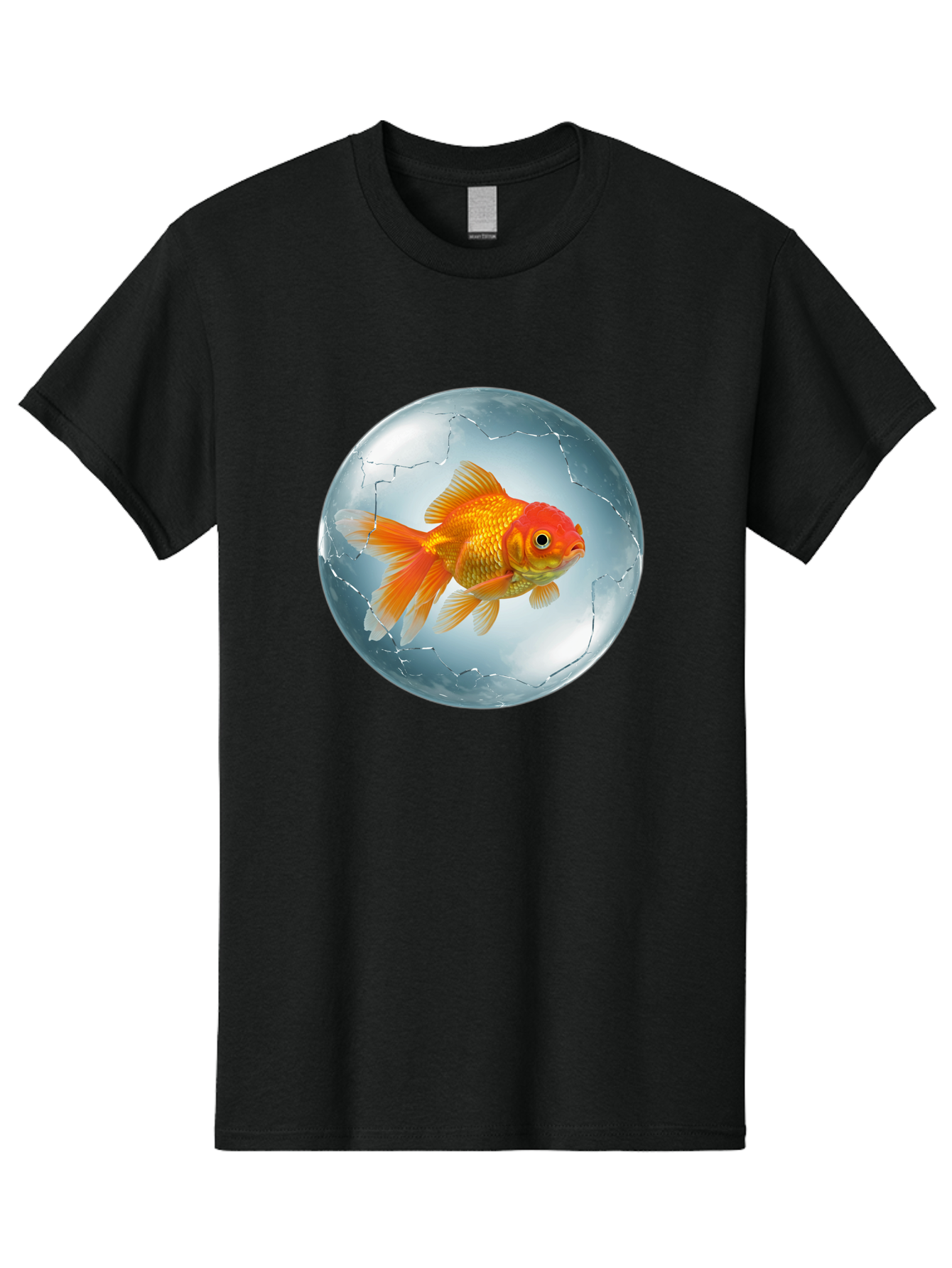 Goldfish-In-Broken-Glass Men'S Graphic Tee, 100% Cotton, Comfortable Casual Summer Wear, Machine Washable, Vintage Camera, Old Camera, Antique Camera, Black Camera, Classic Photography, Photography Equipment, Nostalgic Device, Film Camera, Bam565
