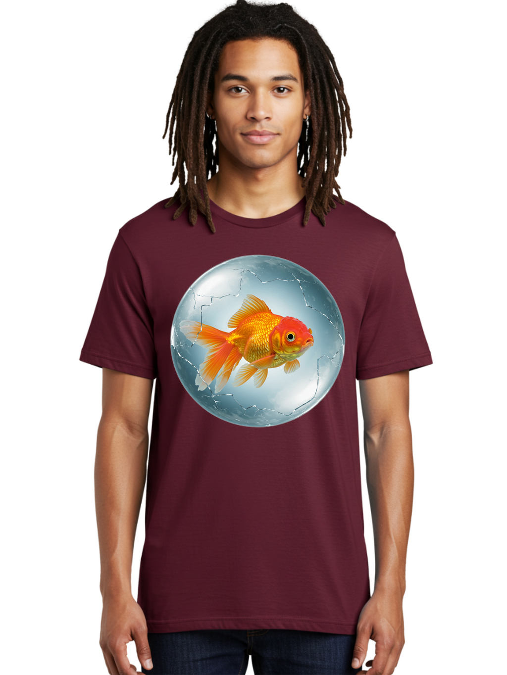 Goldfish-In-Broken-Glass Men'S Graphic Tee, 100% Cotton, Comfortable Casual Summer Wear, Machine Washable, Vintage Camera, Old Camera, Antique Camera, Black Camera, Classic Photography, Photography Equipment, Nostalgic Device, Film Camera, Bam565