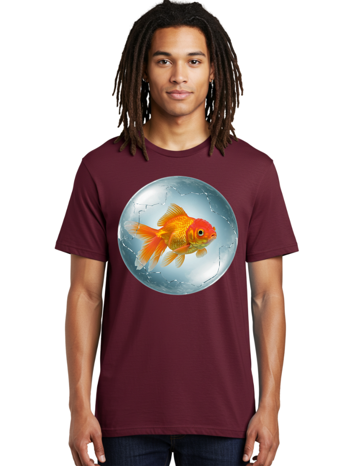 Goldfish-In-Broken-Glass Men'S Graphic Tee, 100% Cotton, Comfortable Casual Summer Wear, Machine Washable, Vintage Camera, Old Camera, Antique Camera, Black Camera, Classic Photography, Photography Equipment, Nostalgic Device, Film Camera, Bam565