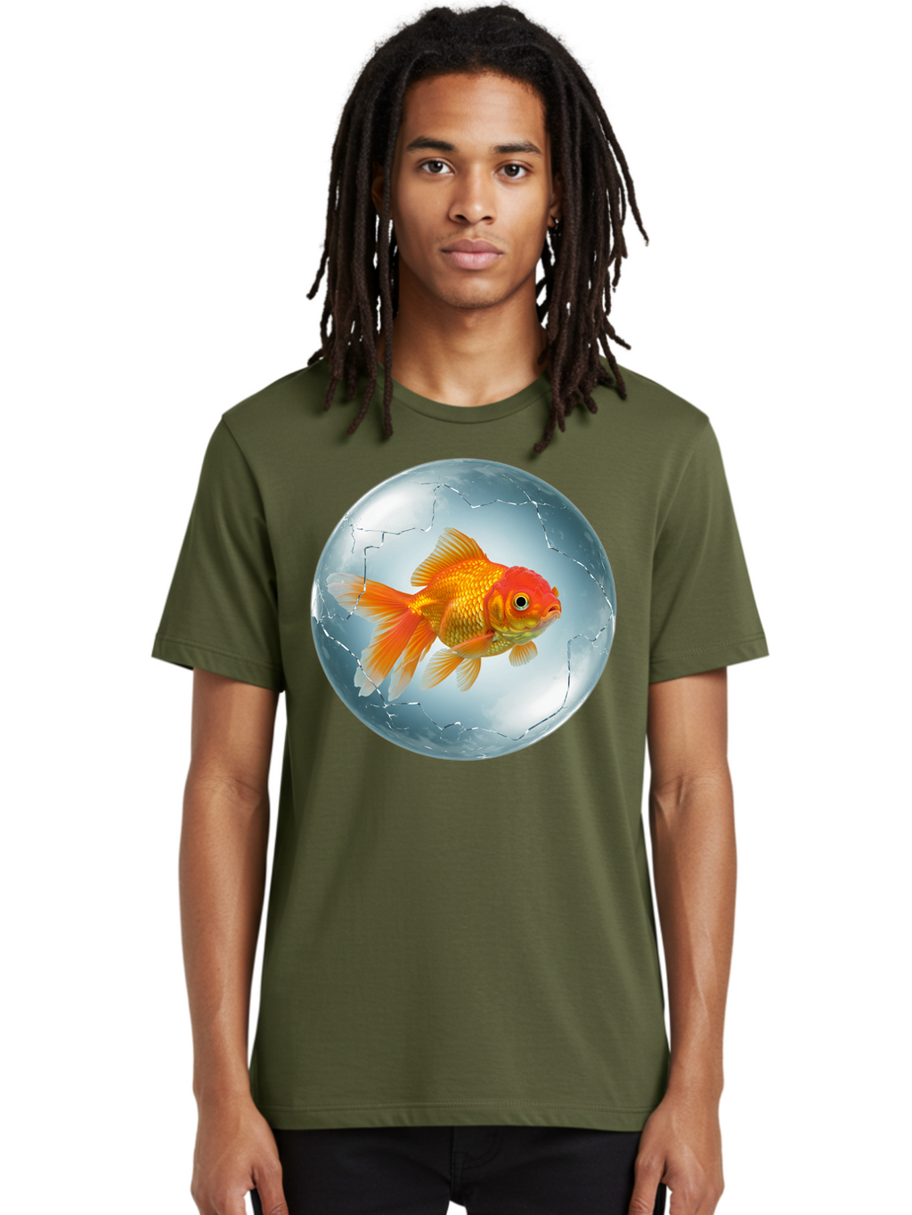 Goldfish-In-Broken-Glass Men'S Graphic Tee, 100% Cotton, Comfortable Casual Summer Wear, Machine Washable, Vintage Camera, Old Camera, Antique Camera, Black Camera, Classic Photography, Photography Equipment, Nostalgic Device, Film Camera, Bam565