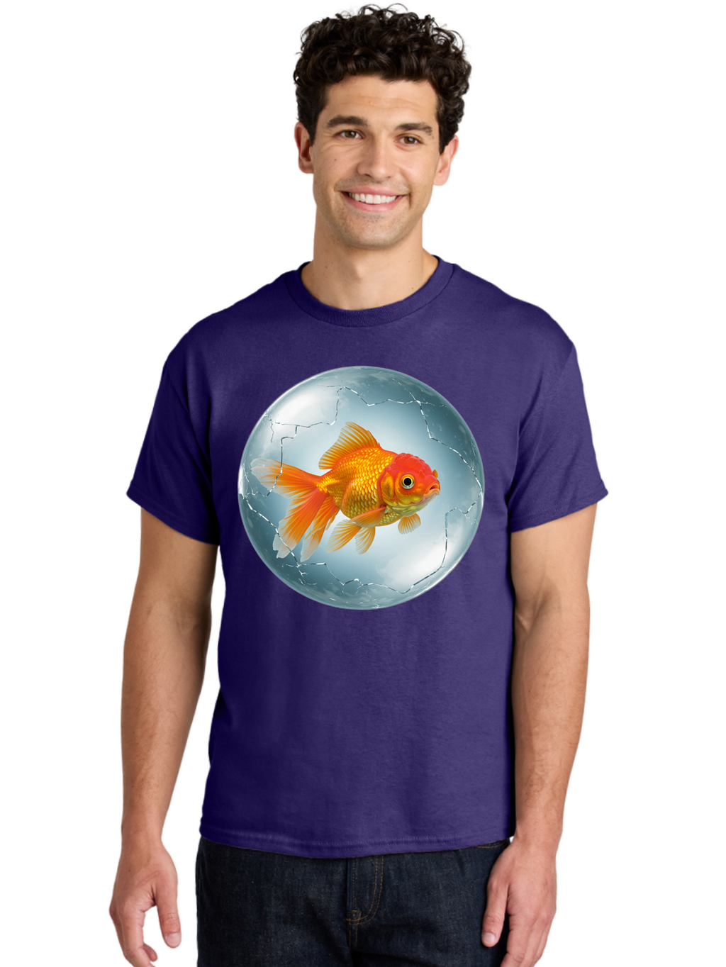 Goldfish-In-Broken-Glass Men'S Graphic Tee, 100% Cotton, Comfortable Casual Summer Wear, Machine Washable, Vintage Camera, Old Camera, Antique Camera, Black Camera, Classic Photography, Photography Equipment, Nostalgic Device, Film Camera, Bam565