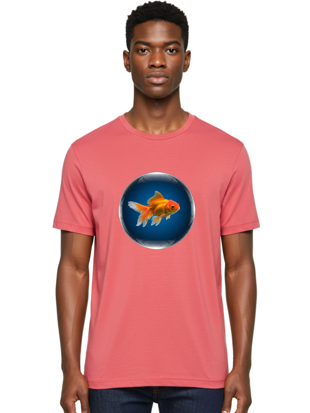 Goldfish-In-Glass-Ball Men'S Graphic Tee, 100% Cotton, Comfortable Casual Summer Wear, Machine Washable, Vintage Camera, Old Camera, Antique Camera, Black Camera, Classic Photography, Photography Equipment, Nostalgic Device, Film Camera, Bam566