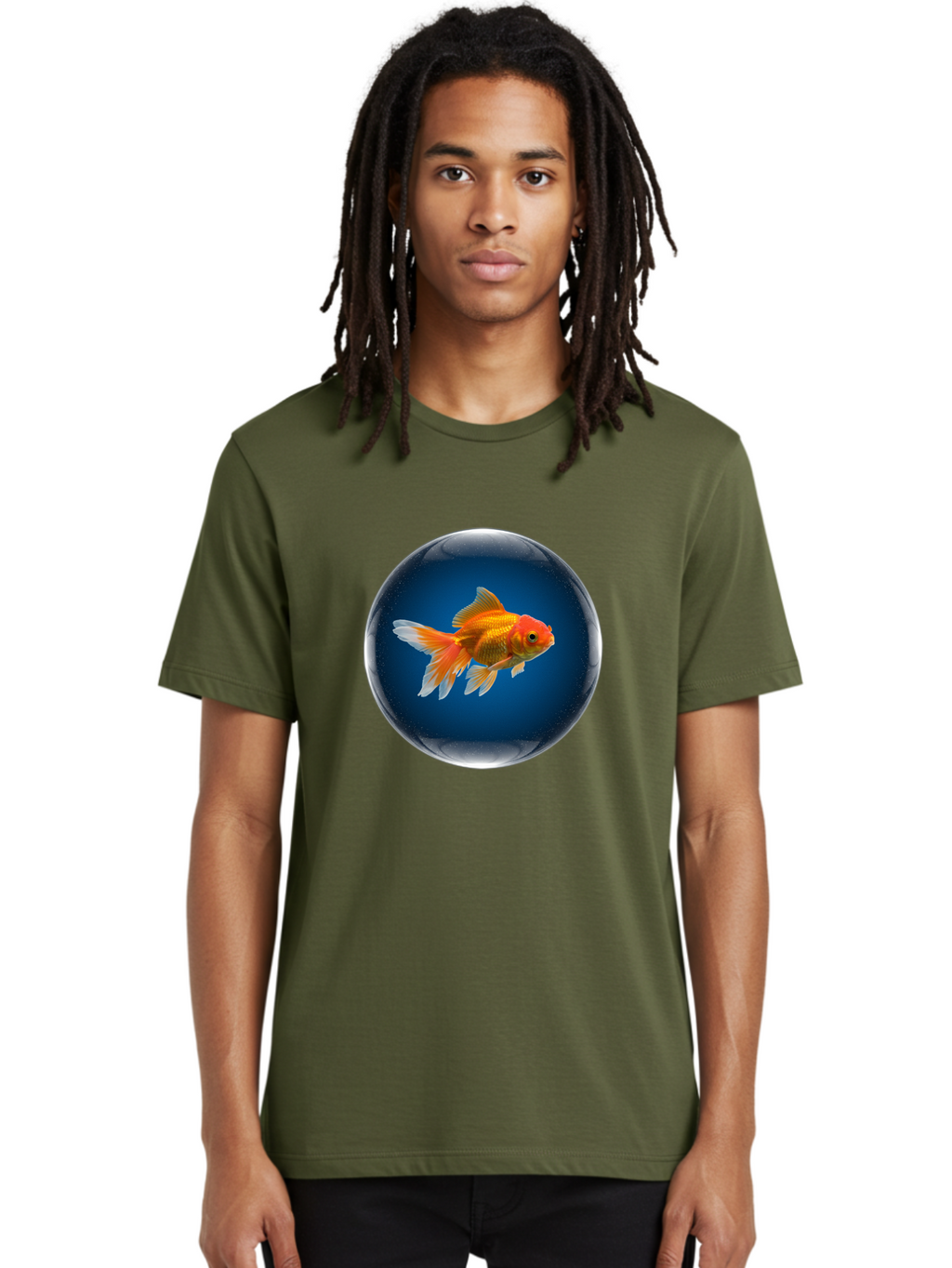 Goldfish-In-Glass-Ball Men'S Graphic Tee, 100% Cotton, Comfortable Casual Summer Wear, Machine Washable, Vintage Camera, Old Camera, Antique Camera, Black Camera, Classic Photography, Photography Equipment, Nostalgic Device, Film Camera, Bam566