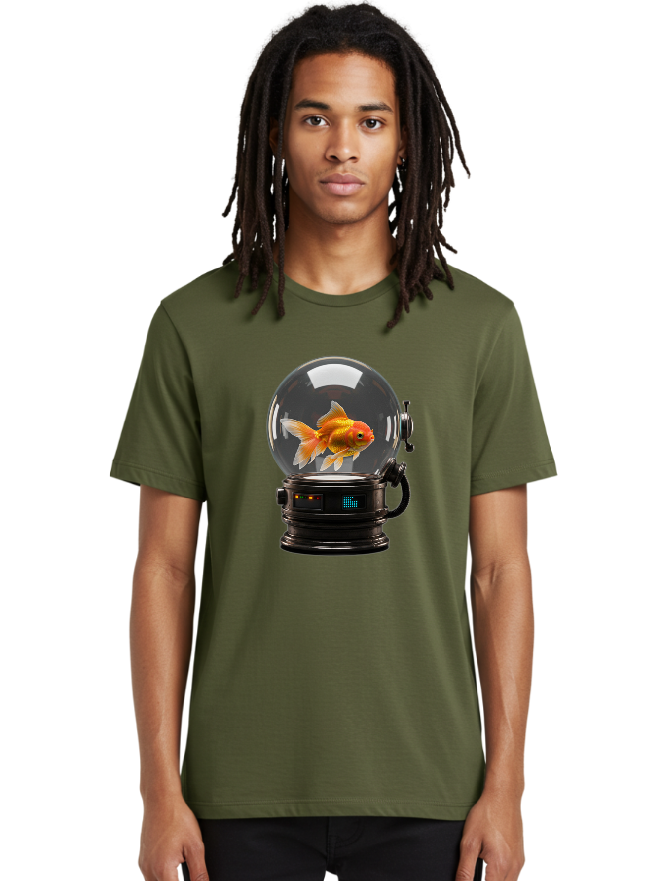 Goldfish-In-Glass-Globe Men'S Graphic Tee, 100% Cotton, Comfortable Casual Summer Wear, Machine Washable, Vintage Camera, Old Camera, Antique Camera, Black Camera, Classic Photography, Photography Equipment, Nostalgic Device, Film Camera, Bam567