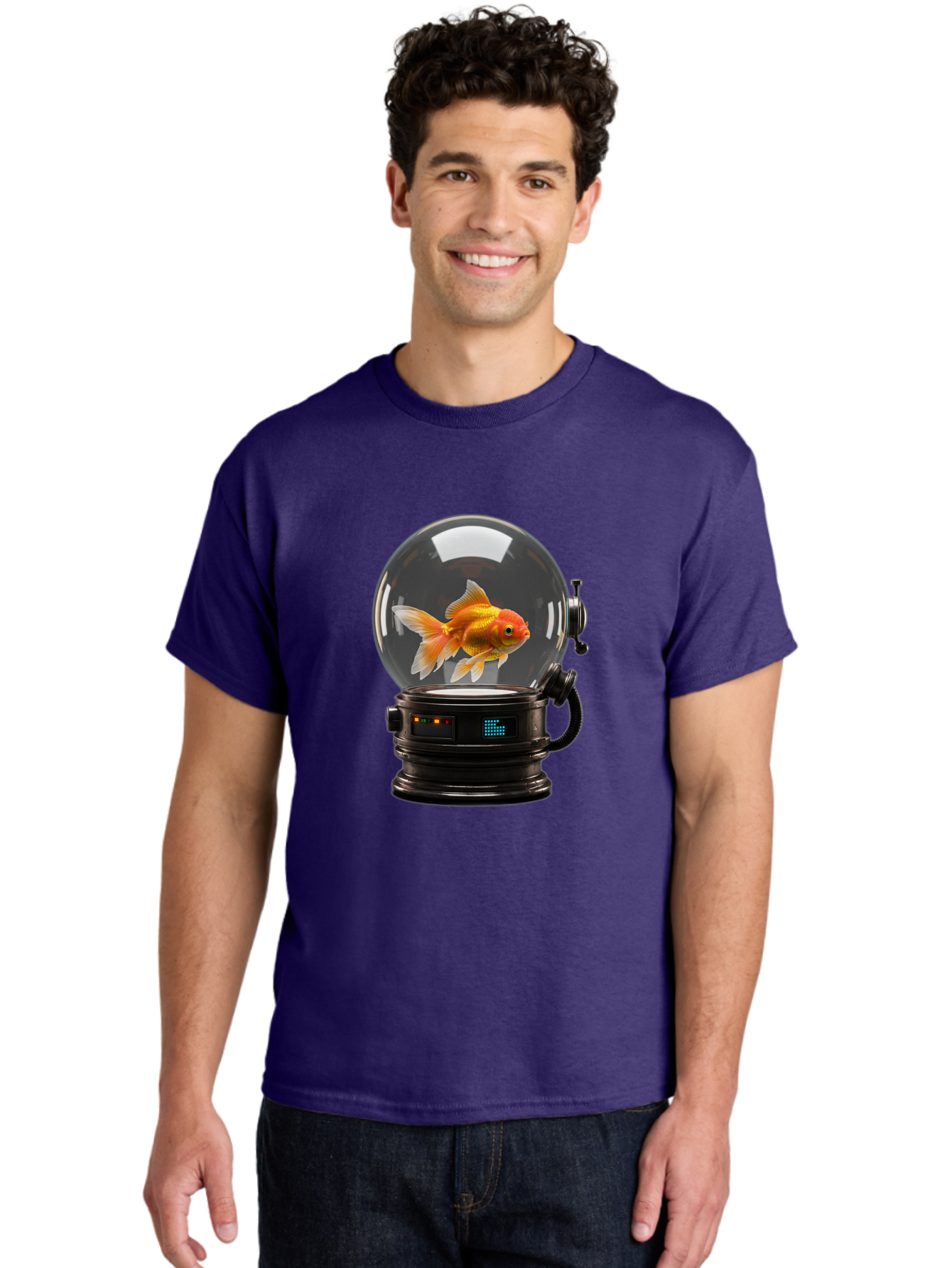 Goldfish-In-Glass-Globe Men'S Graphic Tee, 100% Cotton, Comfortable Casual Summer Wear, Machine Washable, Vintage Camera, Old Camera, Antique Camera, Black Camera, Classic Photography, Photography Equipment, Nostalgic Device, Film Camera, Bam567