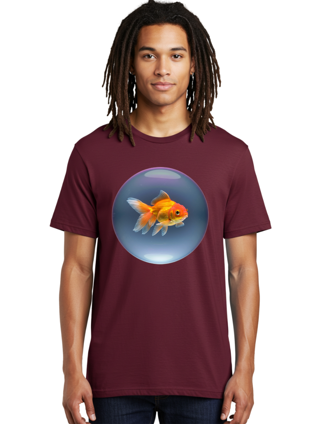 Goldfish-In-Glass-Orb Men'S Graphic Tee, 100% Cotton, Comfortable Casual Summer Wear, Machine Washable, Vintage Camera, Old Camera, Antique Camera, Black Camera, Classic Photography, Photography Equipment, Nostalgic Device, Film Camera, Bam568