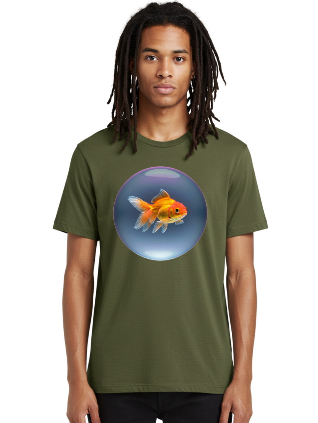 Goldfish-In-Glass-Orb Men'S Graphic Tee, 100% Cotton, Comfortable Casual Summer Wear, Machine Washable, Vintage Camera, Old Camera, Antique Camera, Black Camera, Classic Photography, Photography Equipment, Nostalgic Device, Film Camera, Bam568
