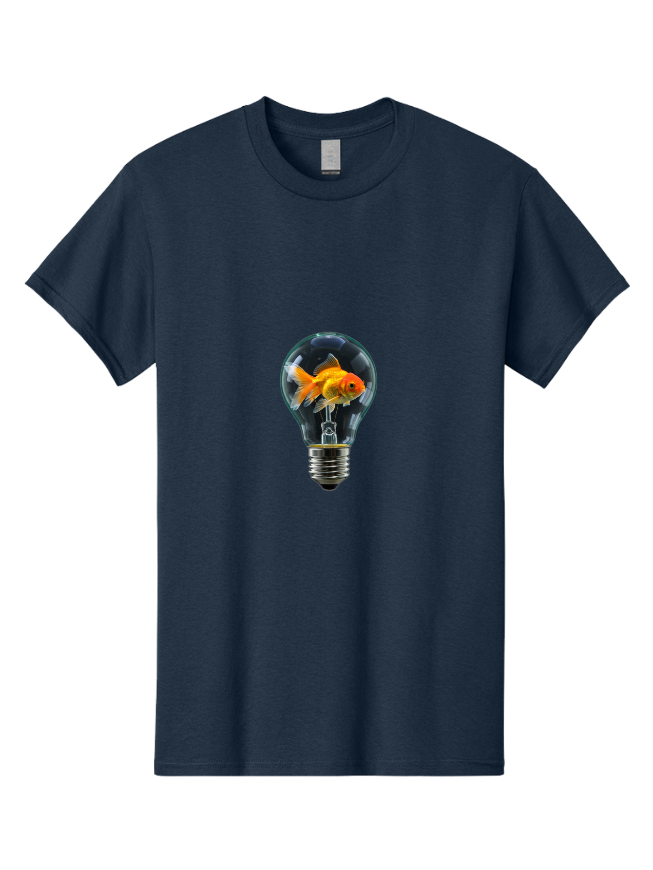 Goldfish-In-Lightbulb Men'S Graphic Tee, 100% Cotton, Comfortable Casual Summer Wear, Machine Washable, Vintage Camera, Old Camera, Antique Camera, Black Camera, Classic Photography, Photography Equipment, Nostalgic Device, Film Camera, Bam569