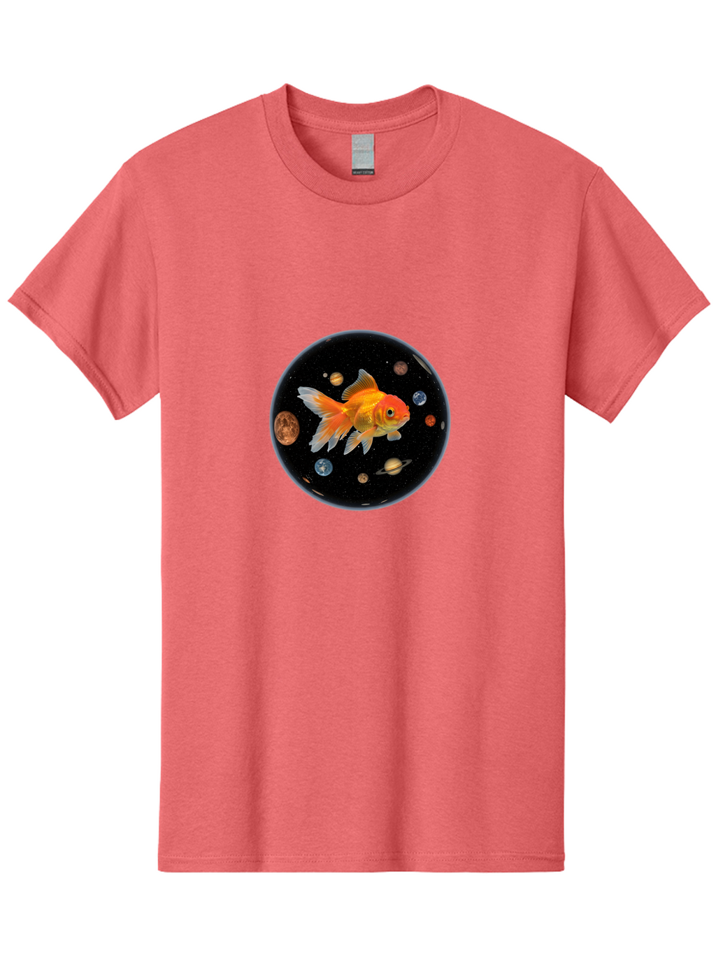 Goldfish-In-Space Men'S Graphic Tee, 100% Cotton, Comfortable Casual Summer Wear, Machine Washable, Vintage Camera, Old Camera, Antique Camera, Black Camera, Classic Photography, Photography Equipment, Nostalgic Device, Film Camera, Camera Art Bam570