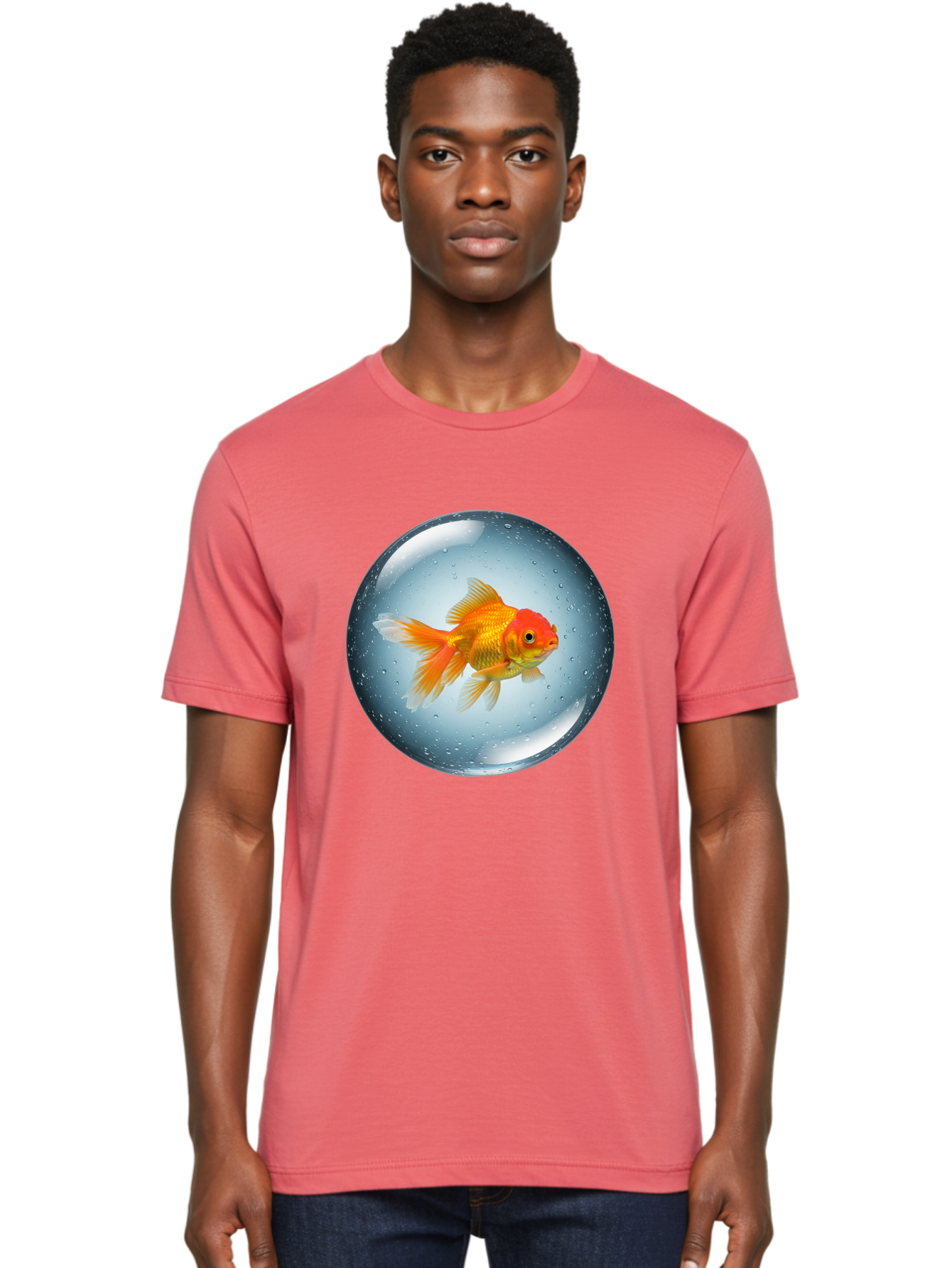 Goldfish-In-Sphere Men'S Graphic Tee, 100% Cotton, Comfortable Casual Summer Wear, Machine Washable, Vintage Camera, Old Camera, Antique Camera, Black Camera, Classic Photography, Photography Equipment, Nostalgic Device, Film Camera, Bam572