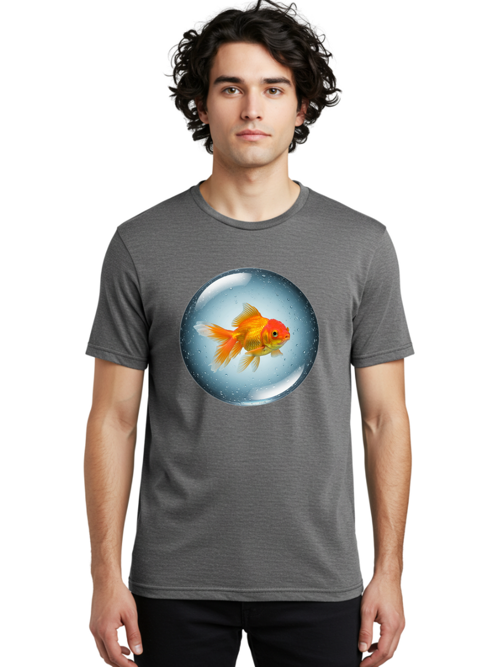 Goldfish-In-Sphere Men'S Graphic Tee, 100% Cotton, Comfortable Casual Summer Wear, Machine Washable, Vintage Camera, Old Camera, Antique Camera, Black Camera, Classic Photography, Photography Equipment, Nostalgic Device, Film Camera, Bam572