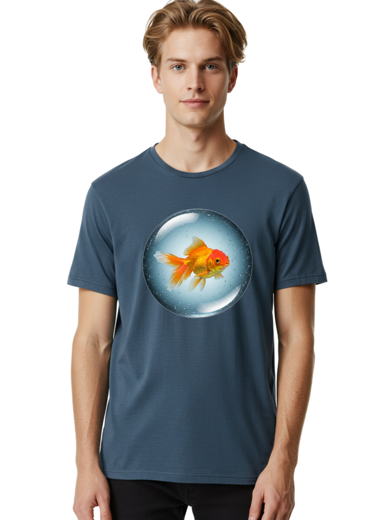 Goldfish-In-Sphere Men'S Graphic Tee, 100% Cotton, Comfortable Casual Summer Wear, Machine Washable, Vintage Camera, Old Camera, Antique Camera, Black Camera, Classic Photography, Photography Equipment, Nostalgic Device, Film Camera, Bam572