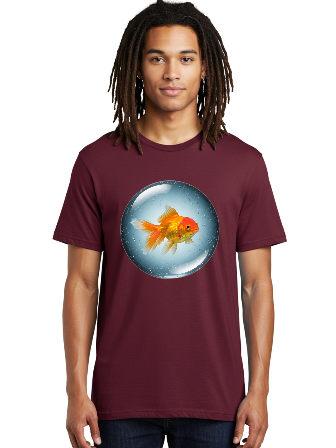 Goldfish-In-Sphere Men'S Graphic Tee, 100% Cotton, Comfortable Casual Summer Wear, Machine Washable, Vintage Camera, Old Camera, Antique Camera, Black Camera, Classic Photography, Photography Equipment, Nostalgic Device, Film Camera, Bam572
