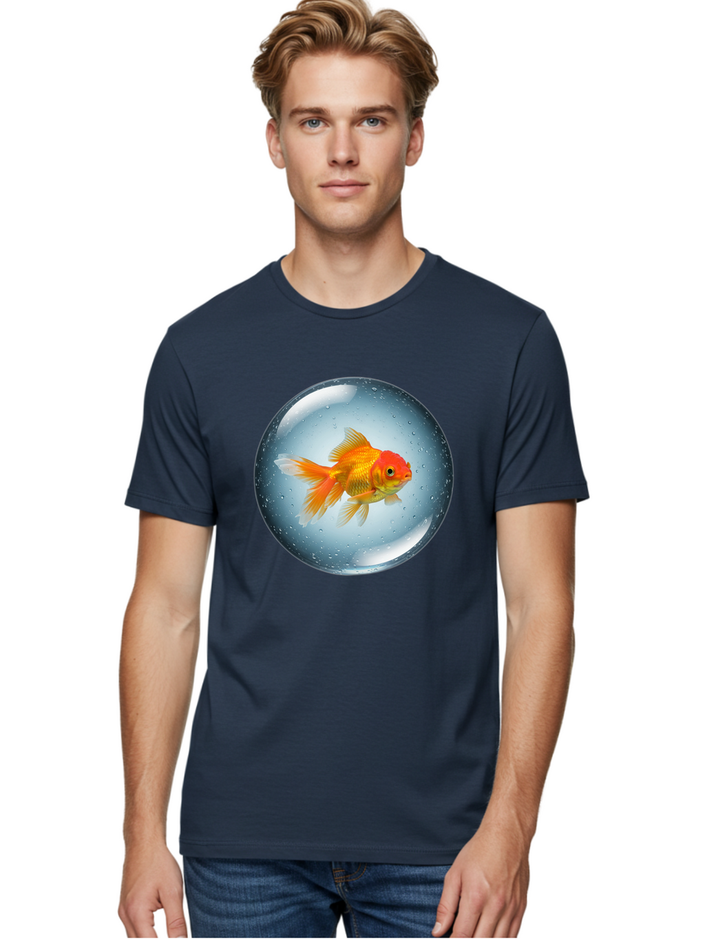 Goldfish-In-Sphere Men'S Graphic Tee, 100% Cotton, Comfortable Casual Summer Wear, Machine Washable, Vintage Camera, Old Camera, Antique Camera, Black Camera, Classic Photography, Photography Equipment, Nostalgic Device, Film Camera, Bam572