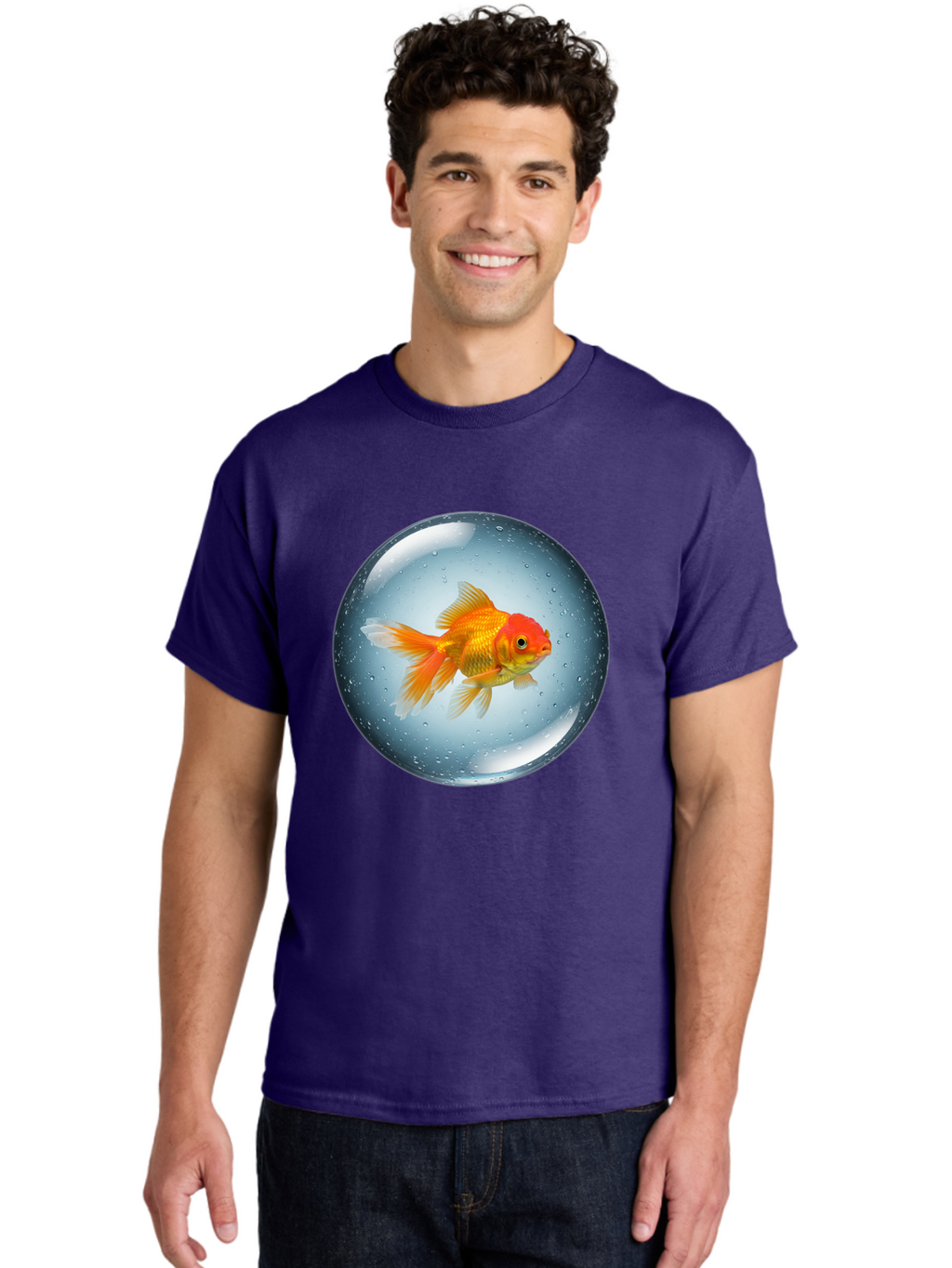 Goldfish-In-Sphere Men'S Graphic Tee, 100% Cotton, Comfortable Casual Summer Wear, Machine Washable, Vintage Camera, Old Camera, Antique Camera, Black Camera, Classic Photography, Photography Equipment, Nostalgic Device, Film Camera, Bam572