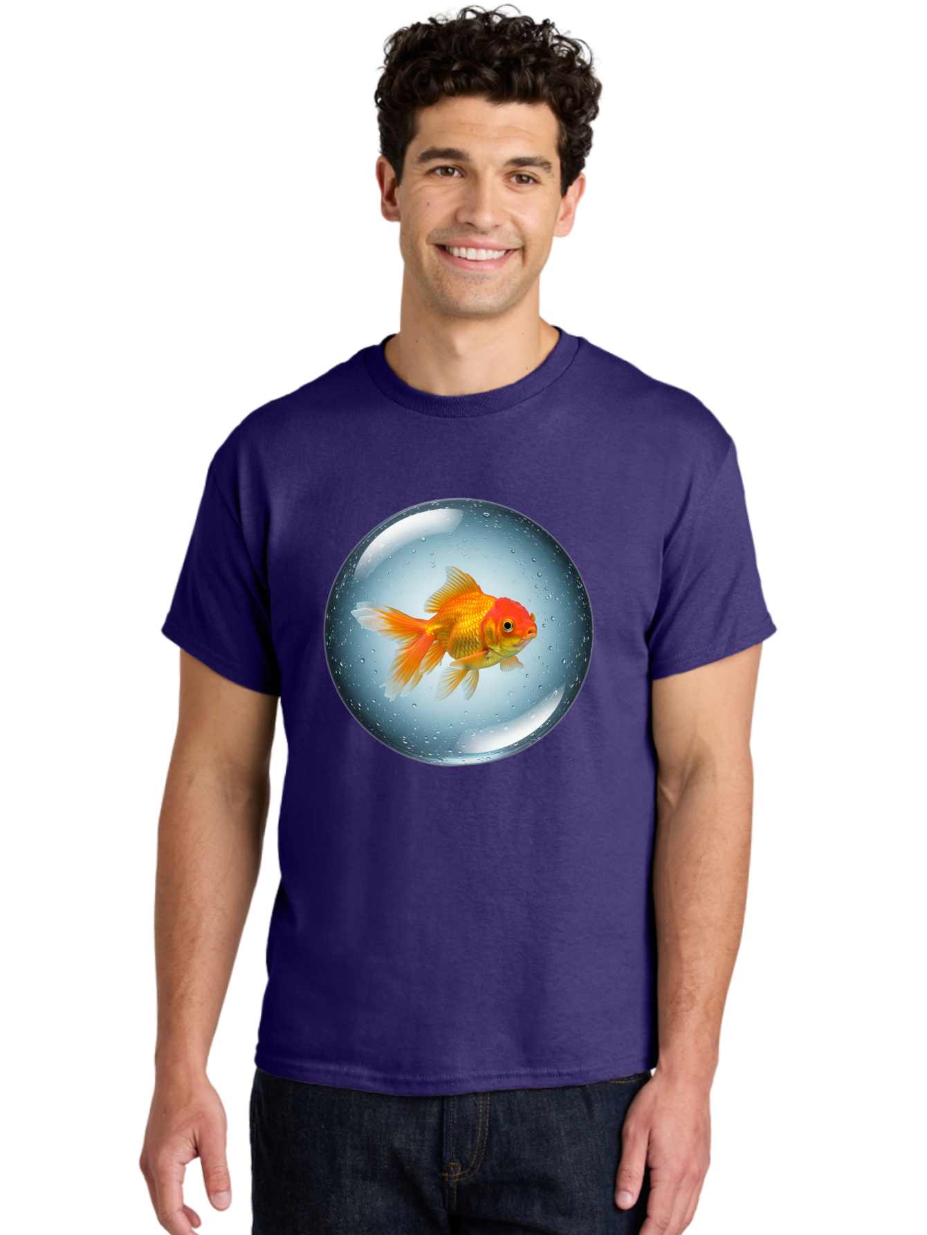 Goldfish-In-Sphere Men'S Graphic Tee, 100% Cotton, Comfortable Casual Summer Wear, Machine Washable, Vintage Camera, Old Camera, Antique Camera, Black Camera, Classic Photography, Photography Equipment, Nostalgic Device, Film Camera, Bam572