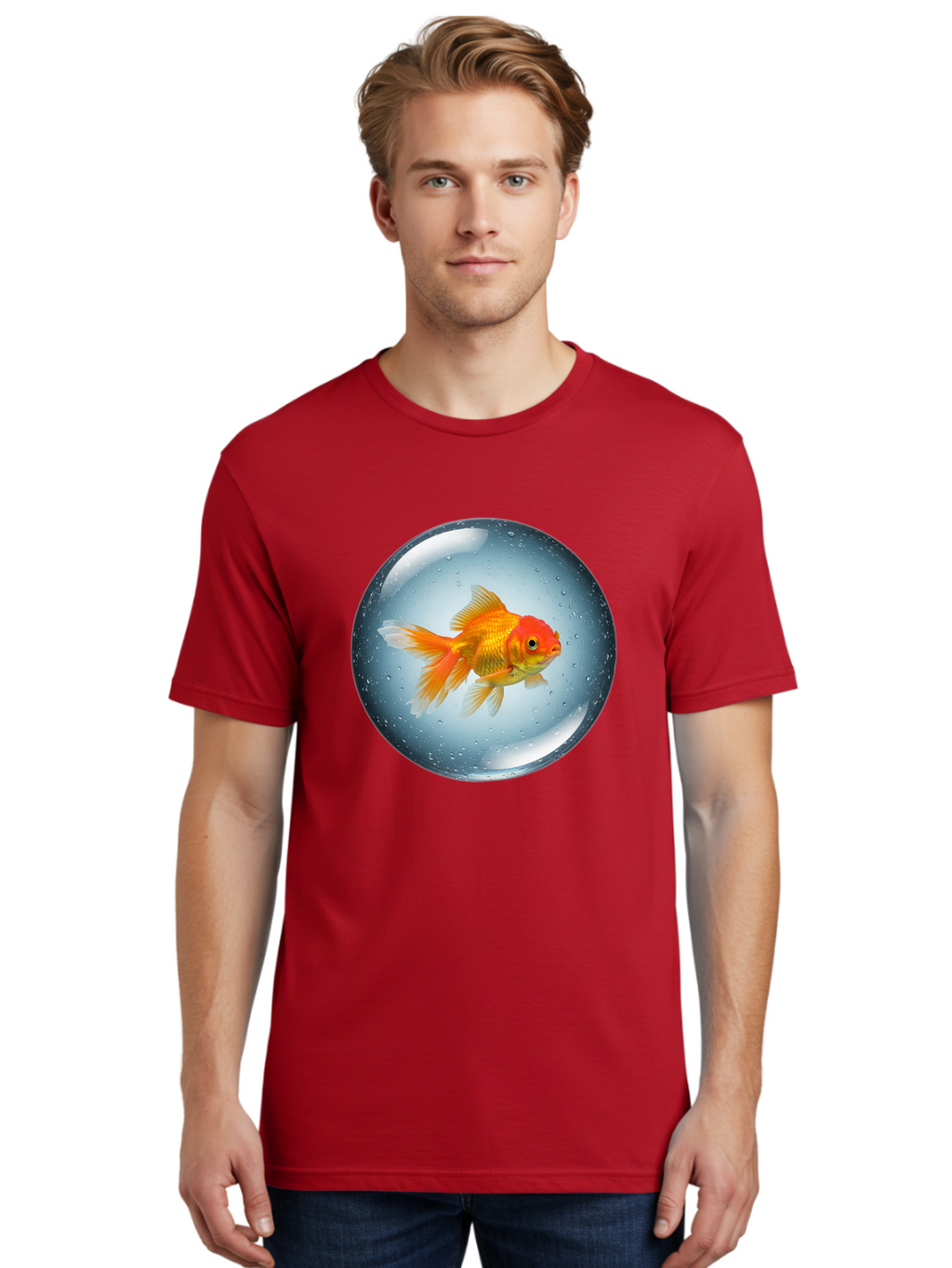 Goldfish-In-Sphere Men'S Graphic Tee, 100% Cotton, Comfortable Casual Summer Wear, Machine Washable, Vintage Camera, Old Camera, Antique Camera, Black Camera, Classic Photography, Photography Equipment, Nostalgic Device, Film Camera, Bam572