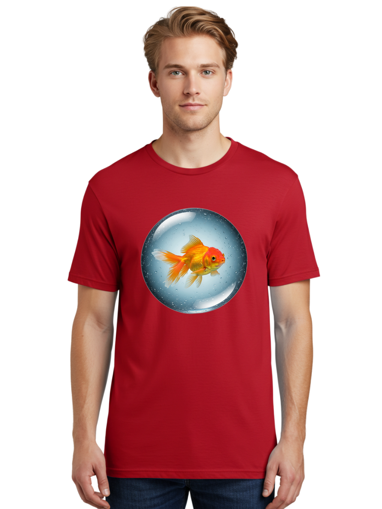 Goldfish-In-Sphere Men'S Graphic Tee, 100% Cotton, Comfortable Casual Summer Wear, Machine Washable, Vintage Camera, Old Camera, Antique Camera, Black Camera, Classic Photography, Photography Equipment, Nostalgic Device, Film Camera, Bam572