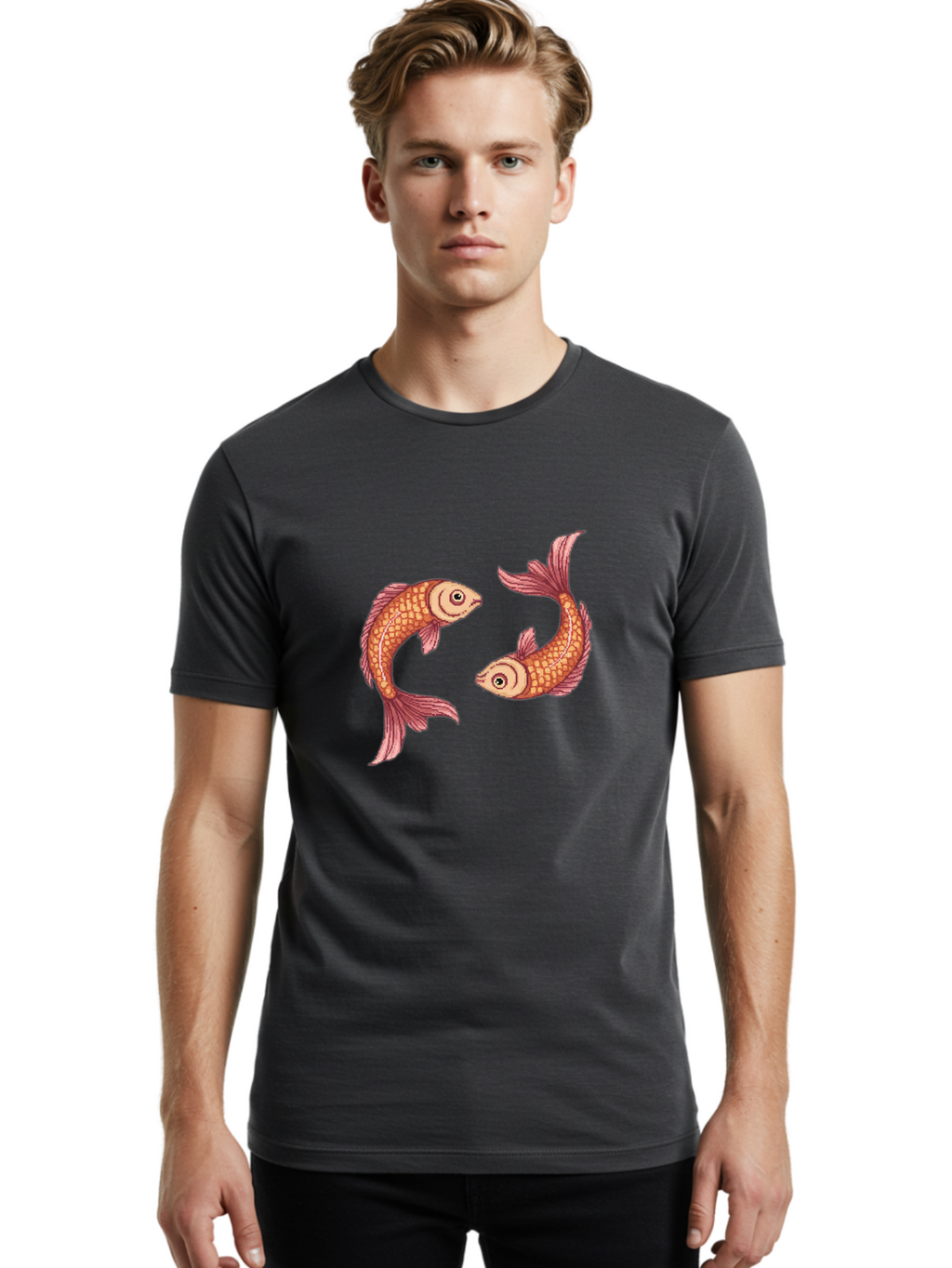 Goldfish Men'S Graphic Tee, 100% Cotton, Comfortable Casual Summer Wear, Machine Washable, Vintage Camera, Old Camera, Antique Camera, Black Camera, Classic Photography, Photography Equipment, Nostalgic Device, Film Camera, Camera Art Bam575