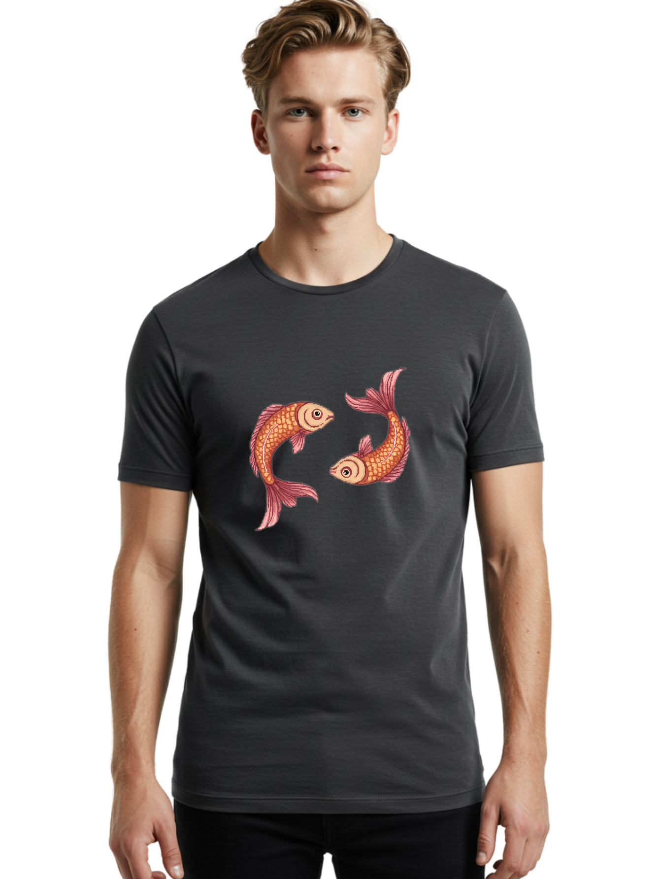 Goldfish Men'S Graphic Tee, 100% Cotton, Comfortable Casual Summer Wear, Machine Washable, Vintage Camera, Old Camera, Antique Camera, Black Camera, Classic Photography, Photography Equipment, Nostalgic Device, Film Camera, Camera Art Bam575