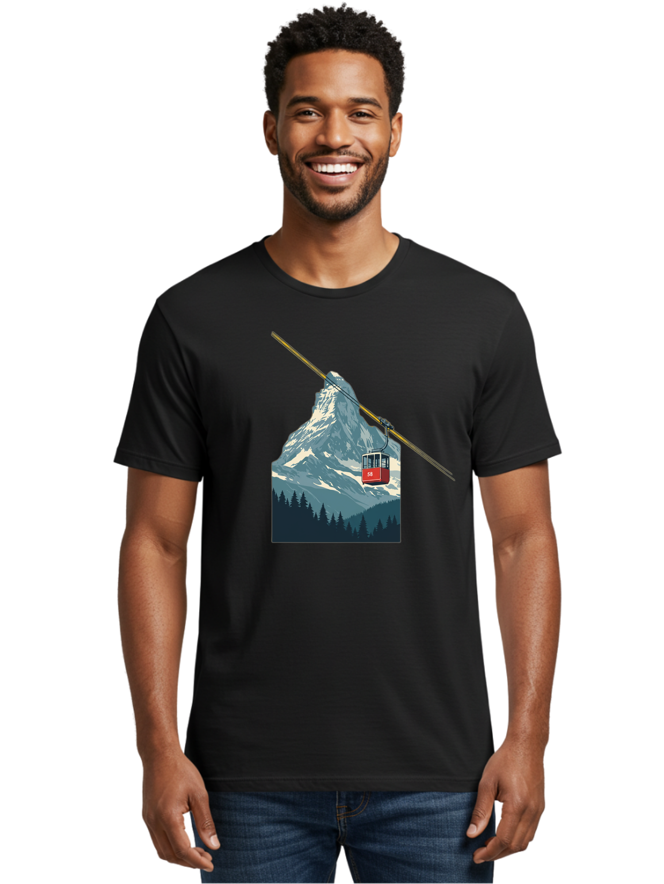 Gondola-Lift Men'S Graphic Tee, 100% Cotton, Comfortable Casual Summer Wear, Machine Washable, Vintage Camera, Old Camera, Antique Camera, Black Camera, Classic Photography, Photography Equipment, Nostalgic Device, Film Camera, Camera Art Bam576