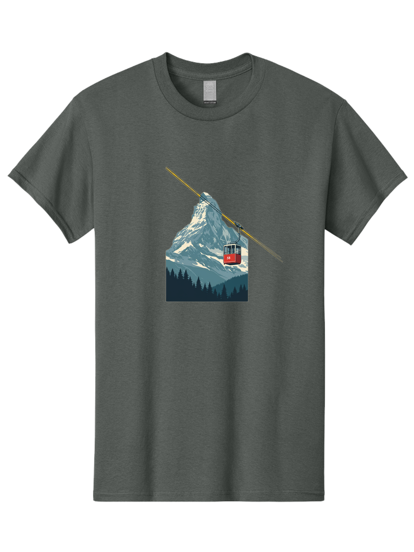 Gondola-Lift Men'S Graphic Tee, 100% Cotton, Comfortable Casual Summer Wear, Machine Washable, Vintage Camera, Old Camera, Antique Camera, Black Camera, Classic Photography, Photography Equipment, Nostalgic Device, Film Camera, Camera Art Bam576