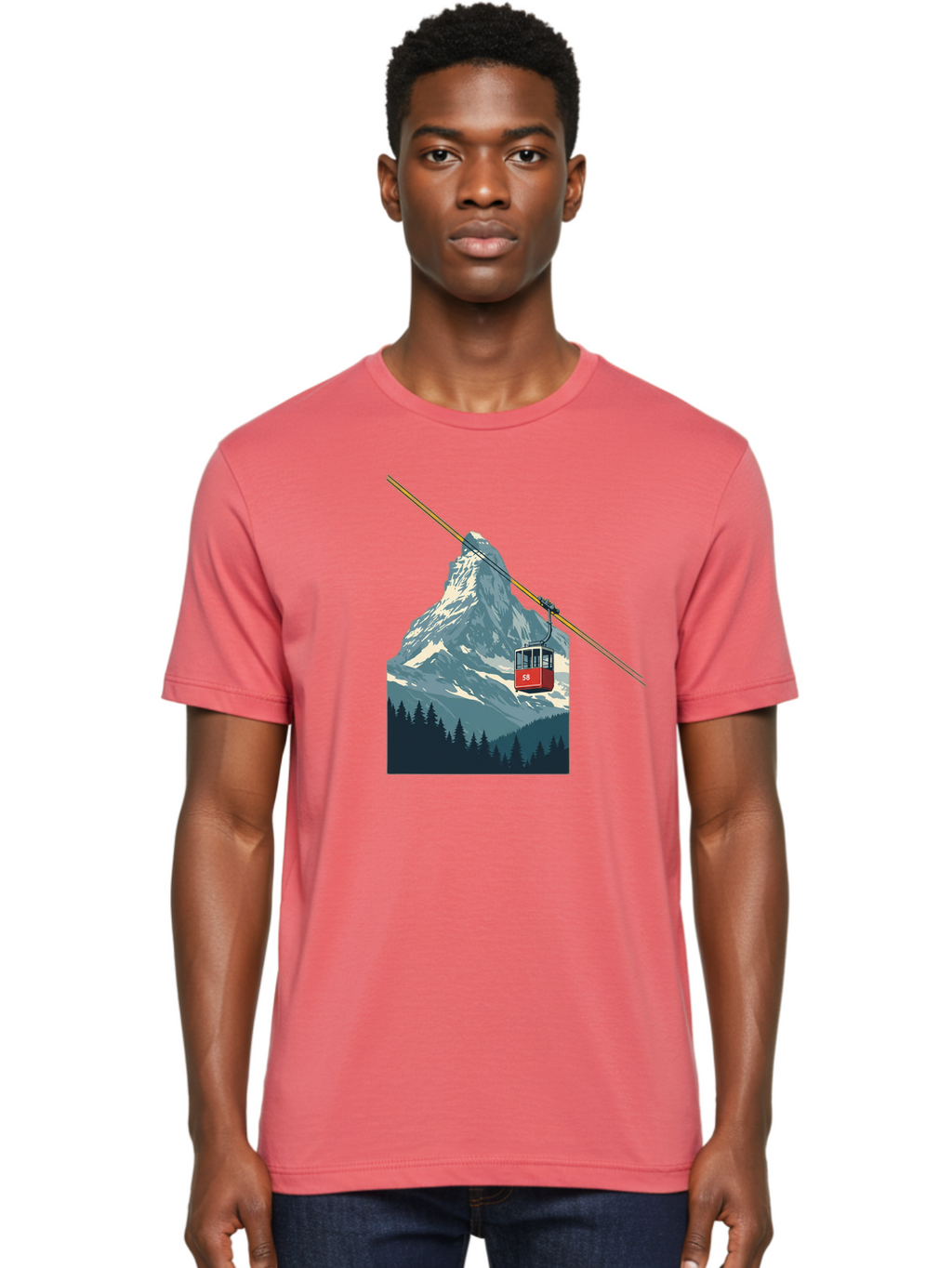 Gondola-Lift Men'S Graphic Tee, 100% Cotton, Comfortable Casual Summer Wear, Machine Washable, Vintage Camera, Old Camera, Antique Camera, Black Camera, Classic Photography, Photography Equipment, Nostalgic Device, Film Camera, Camera Art Bam576