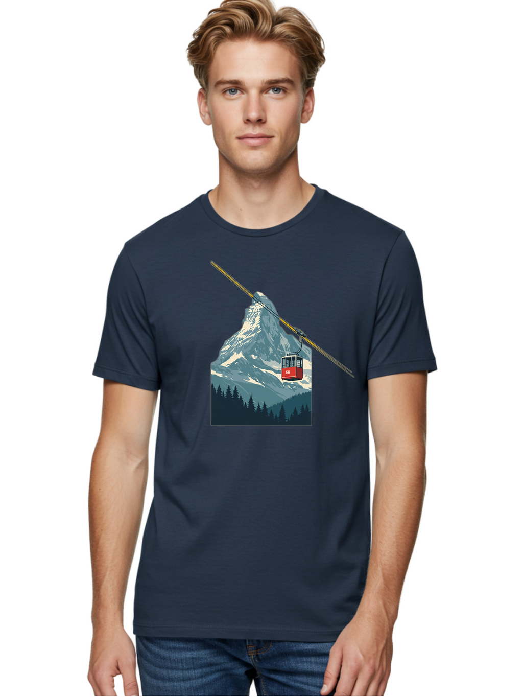 Gondola-Lift Men'S Graphic Tee, 100% Cotton, Comfortable Casual Summer Wear, Machine Washable, Vintage Camera, Old Camera, Antique Camera, Black Camera, Classic Photography, Photography Equipment, Nostalgic Device, Film Camera, Camera Art Bam576