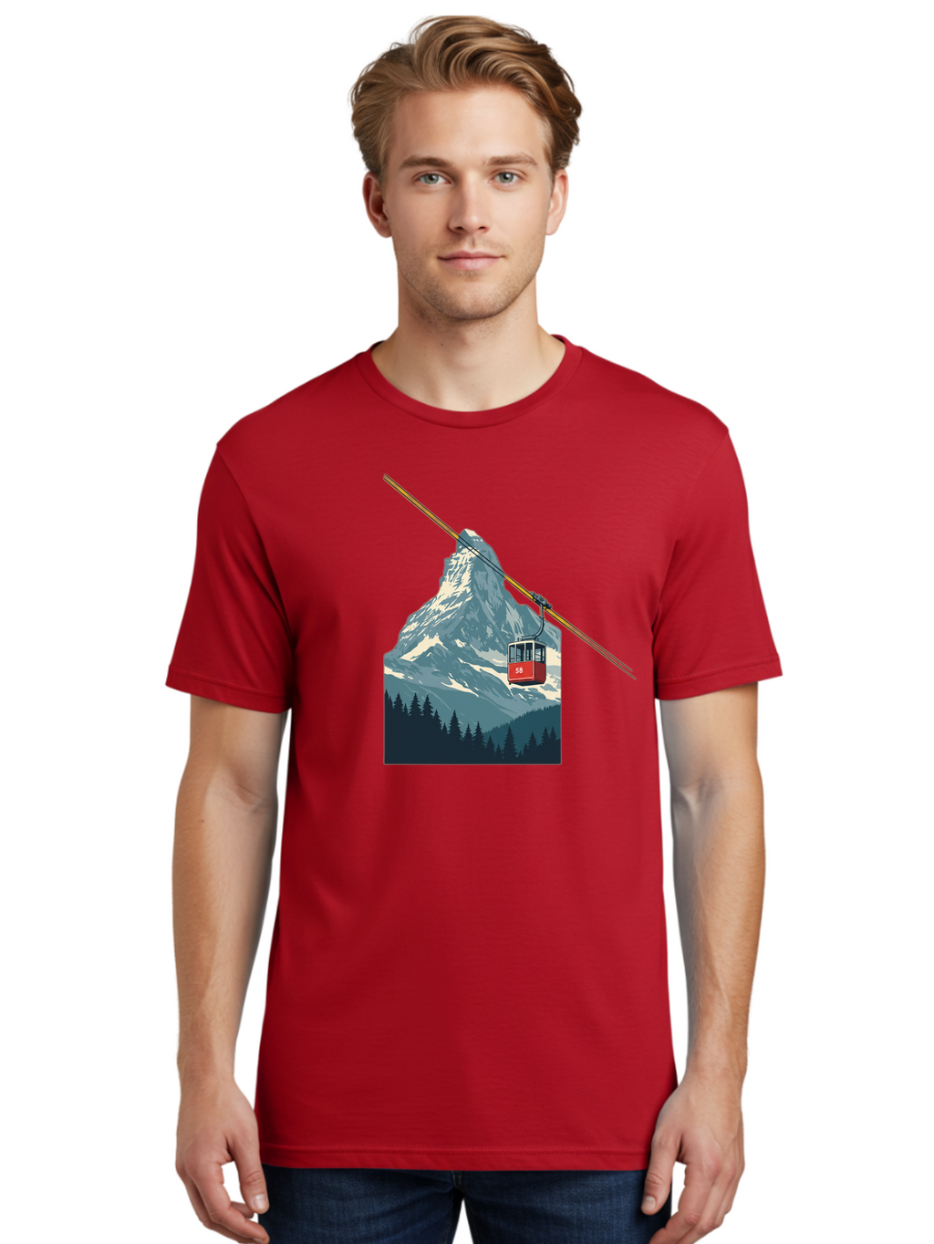 Gondola-Lift Men'S Graphic Tee, 100% Cotton, Comfortable Casual Summer Wear, Machine Washable, Vintage Camera, Old Camera, Antique Camera, Black Camera, Classic Photography, Photography Equipment, Nostalgic Device, Film Camera, Camera Art Bam576