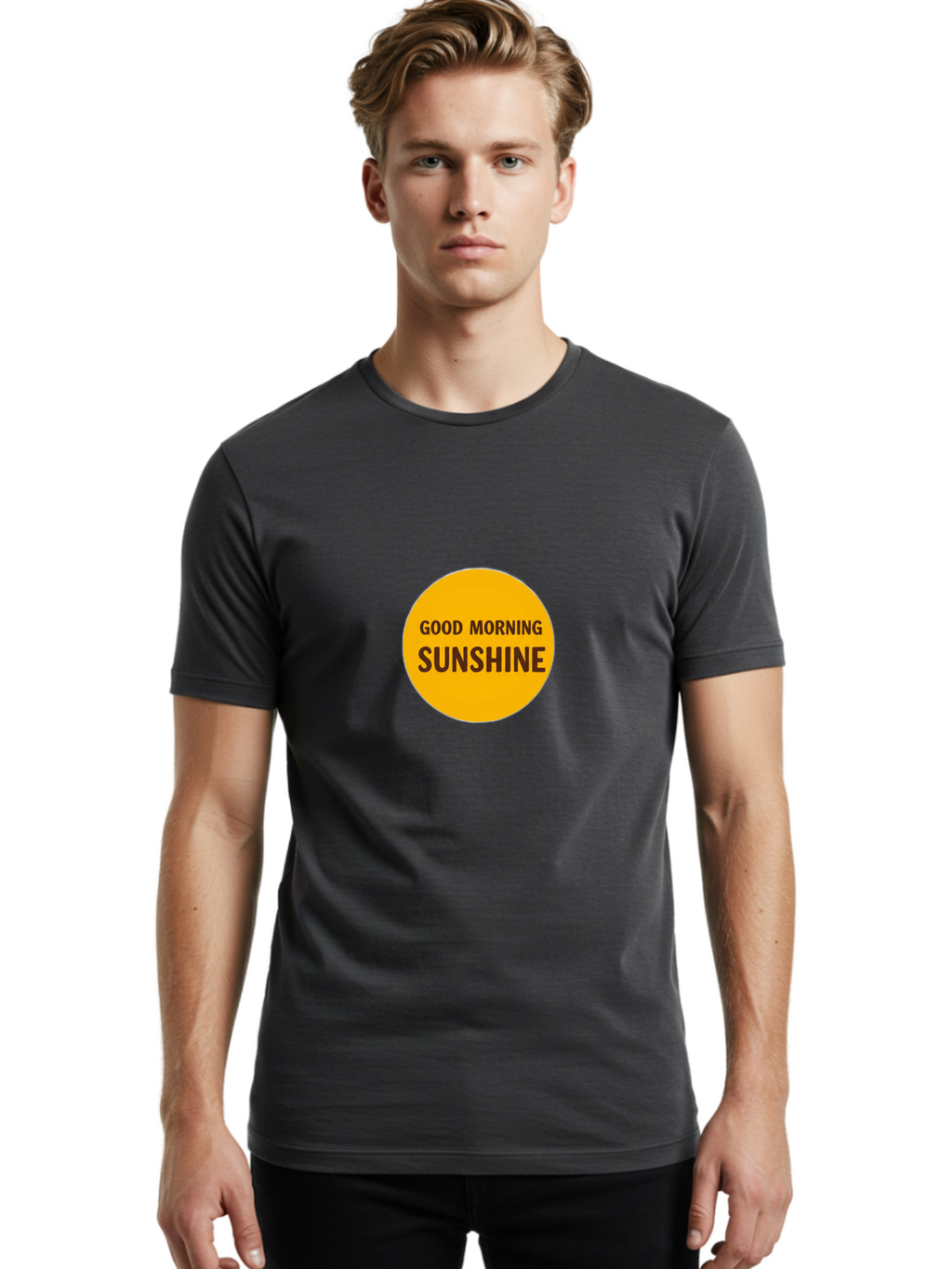 Good-Morning-Sunshine-1 Men'S Graphic Tee, 100% Cotton, Comfortable Casual Summer Wear, Machine Washable, Vintage Camera, Old Camera, Antique Camera, Black Camera, Classic Photography, Photography Equipment, Nostalgic Device, Film Camera, Bam577