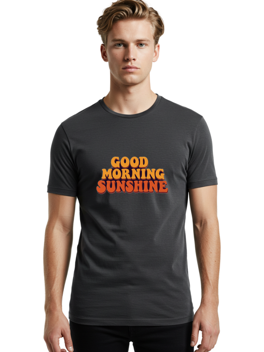 Good-Morning-Sunshine-2 Men'S Graphic Tee, 100% Cotton, Comfortable Casual Summer Wear, Machine Washable, Vintage Camera, Old Camera, Antique Camera, Black Camera, Classic Photography, Photography Equipment, Nostalgic Device, Film Camera, Bam578