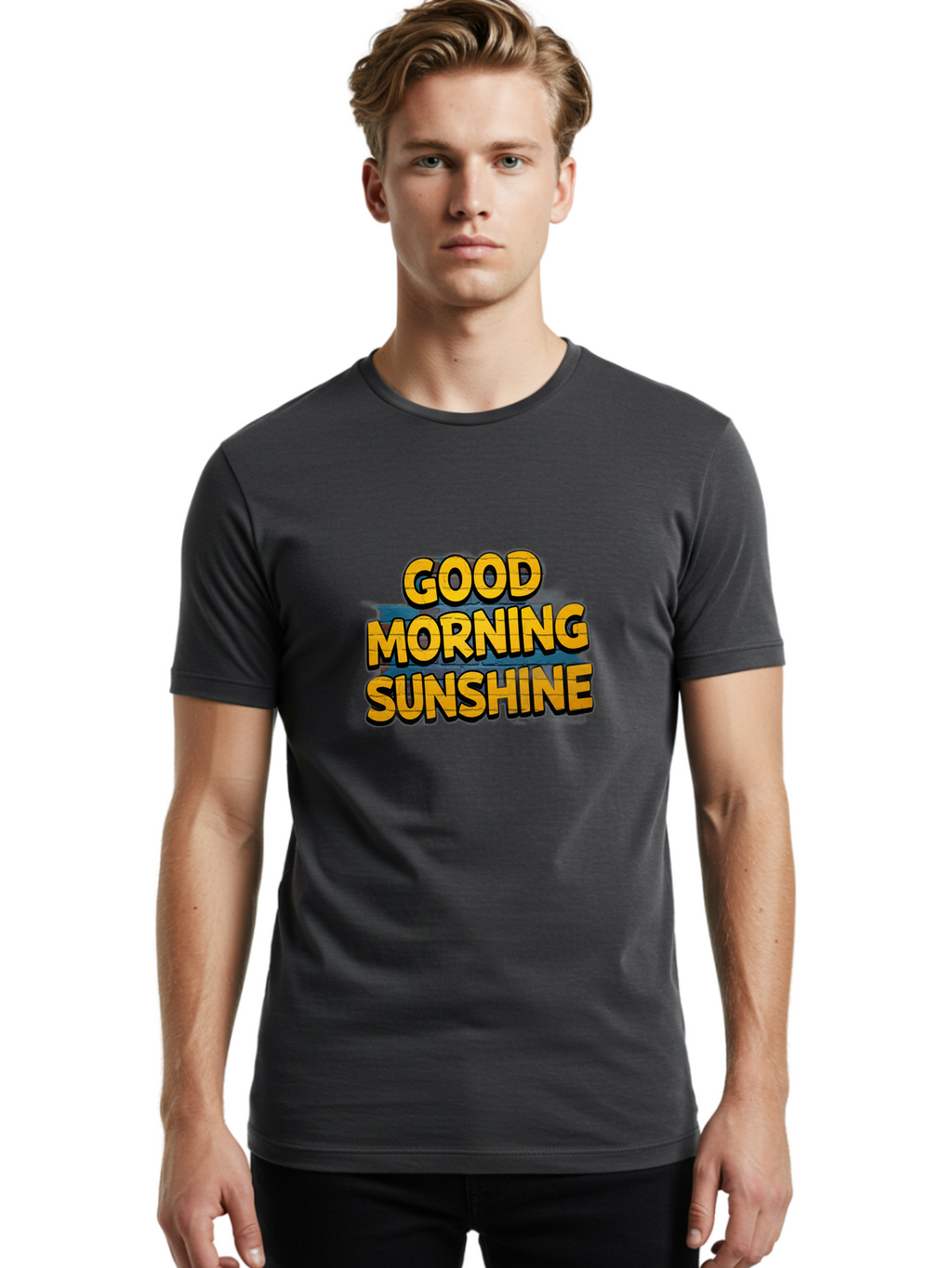 Good-Morning-Sunshine-4 Men'S Graphic Tee, 100% Cotton, Comfortable Casual Summer Wear, Machine Washable, Vintage Camera, Old Camera, Antique Camera, Black Camera, Classic Photography, Photography Equipment, Nostalgic Device, Film Camera, Bam580