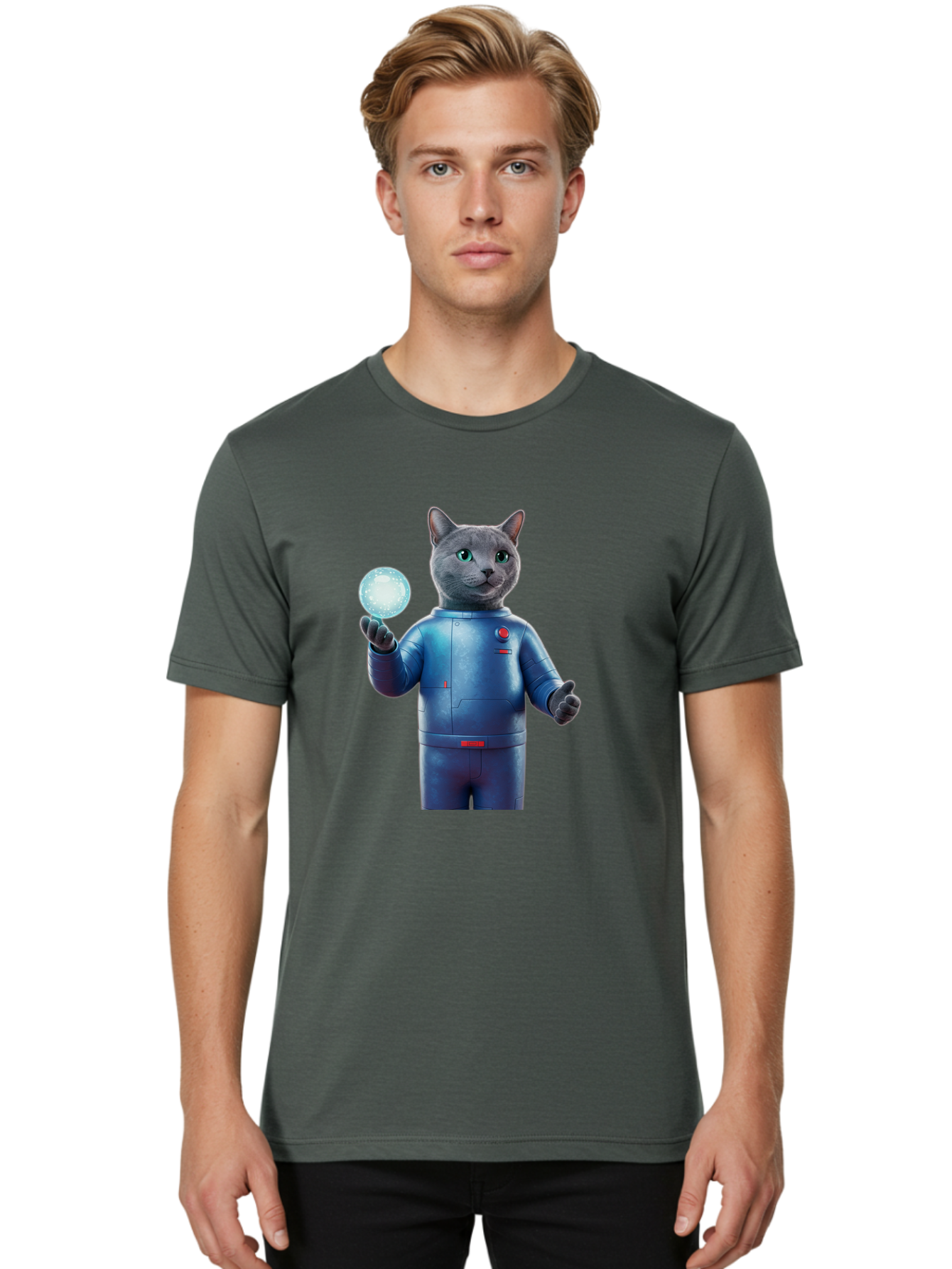 Gray-Cat-In-Spacesuit Men'S Graphic Tee, 100% Cotton, Comfortable Casual Summer Wear, Machine Washable, Vintage Camera, Old Camera, Antique Camera, Black Camera, Classic Photography, Photography Equipment, Nostalgic Device, Film Camera, Bam585
