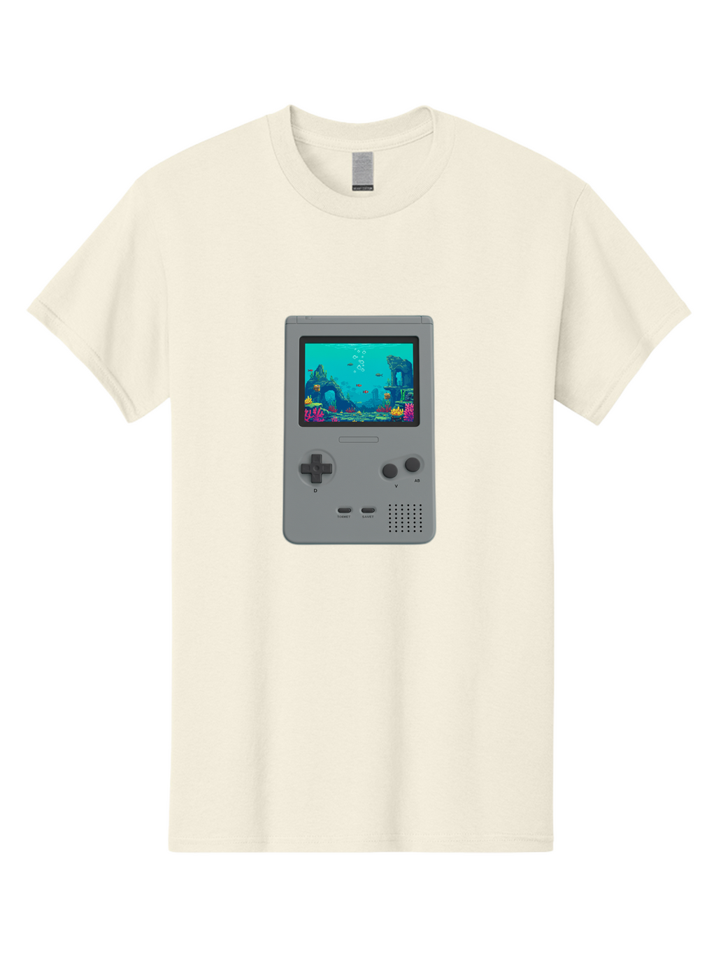 Gray-Gameboy Men'S Graphic Tee, 100% Cotton, Comfortable Casual Summer Wear, Machine Washable, Vintage Camera, Old Camera, Antique Camera, Black Camera, Classic Photography, Photography Equipment, Nostalgic Device, Film Camera, Camera Art Bam587
