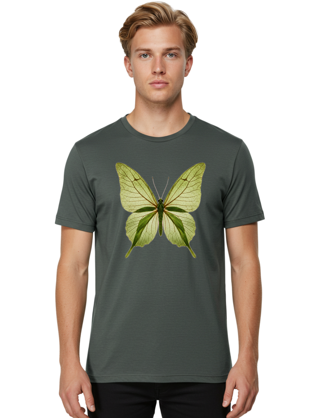 Greta-Oto-Butterfly Men'S Graphic Tee, 100% Cotton, Comfortable Casual Summer Wear, Machine Washable, Vintage Camera, Old Camera, Antique Camera, Black Camera, Classic Photography, Photography Equipment, Nostalgic Device, Film Camera, Bam589