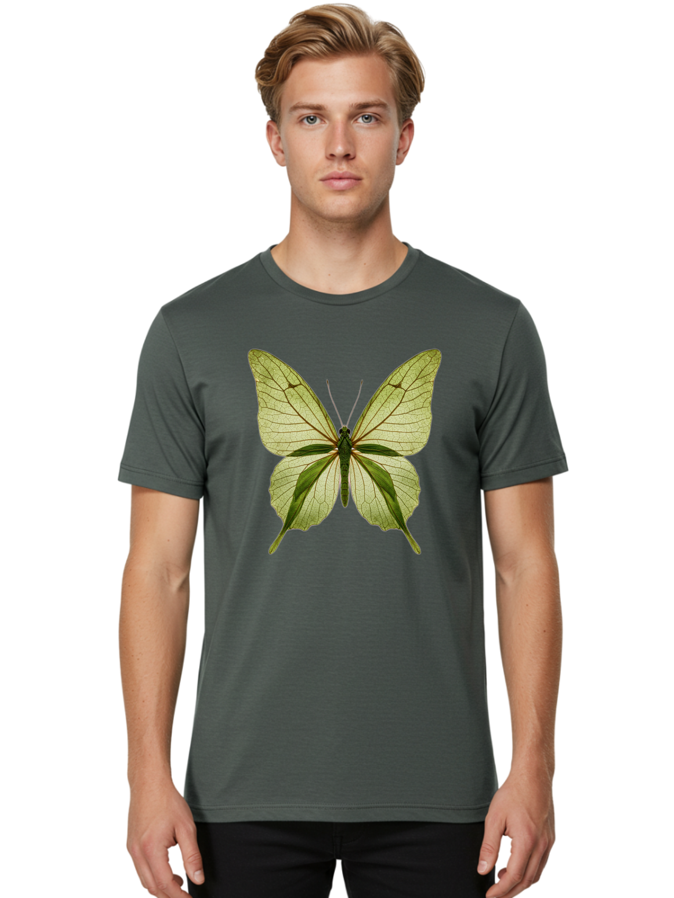 Greta-Oto-Butterfly Men'S Graphic Tee, 100% Cotton, Comfortable Casual Summer Wear, Machine Washable, Vintage Camera, Old Camera, Antique Camera, Black Camera, Classic Photography, Photography Equipment, Nostalgic Device, Film Camera, Bam589