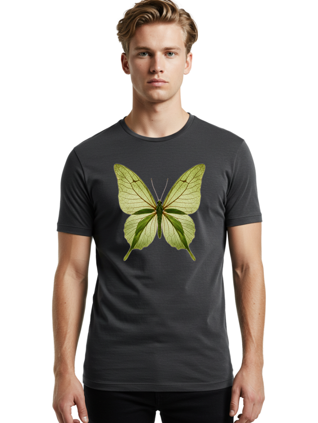Greta-Oto-Butterfly Men'S Graphic Tee, 100% Cotton, Comfortable Casual Summer Wear, Machine Washable, Vintage Camera, Old Camera, Antique Camera, Black Camera, Classic Photography, Photography Equipment, Nostalgic Device, Film Camera, Bam589