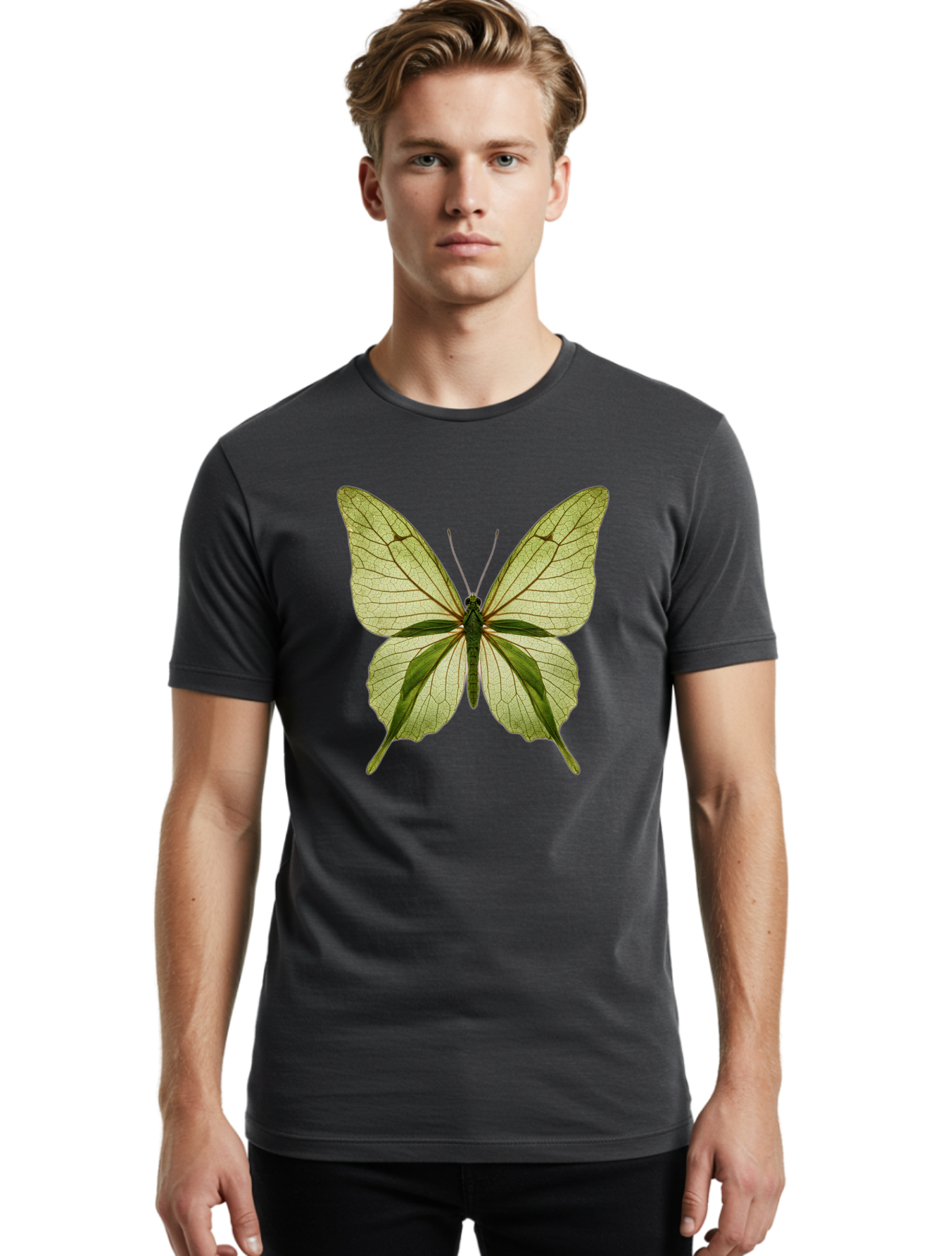 Greta-Oto-Butterfly Men'S Graphic Tee, 100% Cotton, Comfortable Casual Summer Wear, Machine Washable, Vintage Camera, Old Camera, Antique Camera, Black Camera, Classic Photography, Photography Equipment, Nostalgic Device, Film Camera, Bam589