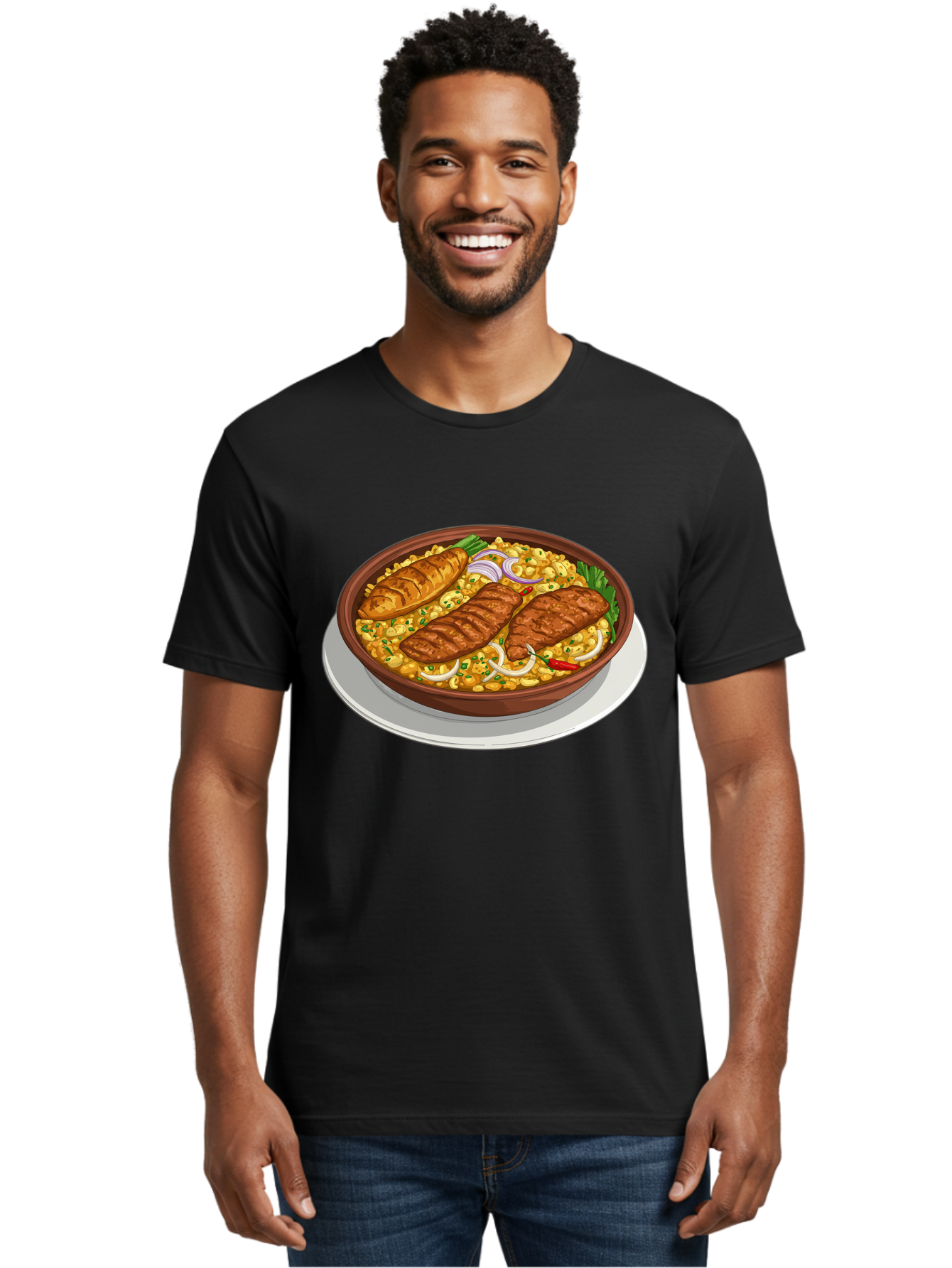 Grilled-Meat-Dish Men'S Graphic Tee, 100% Cotton, Comfortable Casual Summer Wear, Machine Washable, Vintage Camera, Old Camera, Antique Camera, Black Camera, Classic Photography, Photography Equipment, Nostalgic Device, Film Camera, Camera Art Bam590