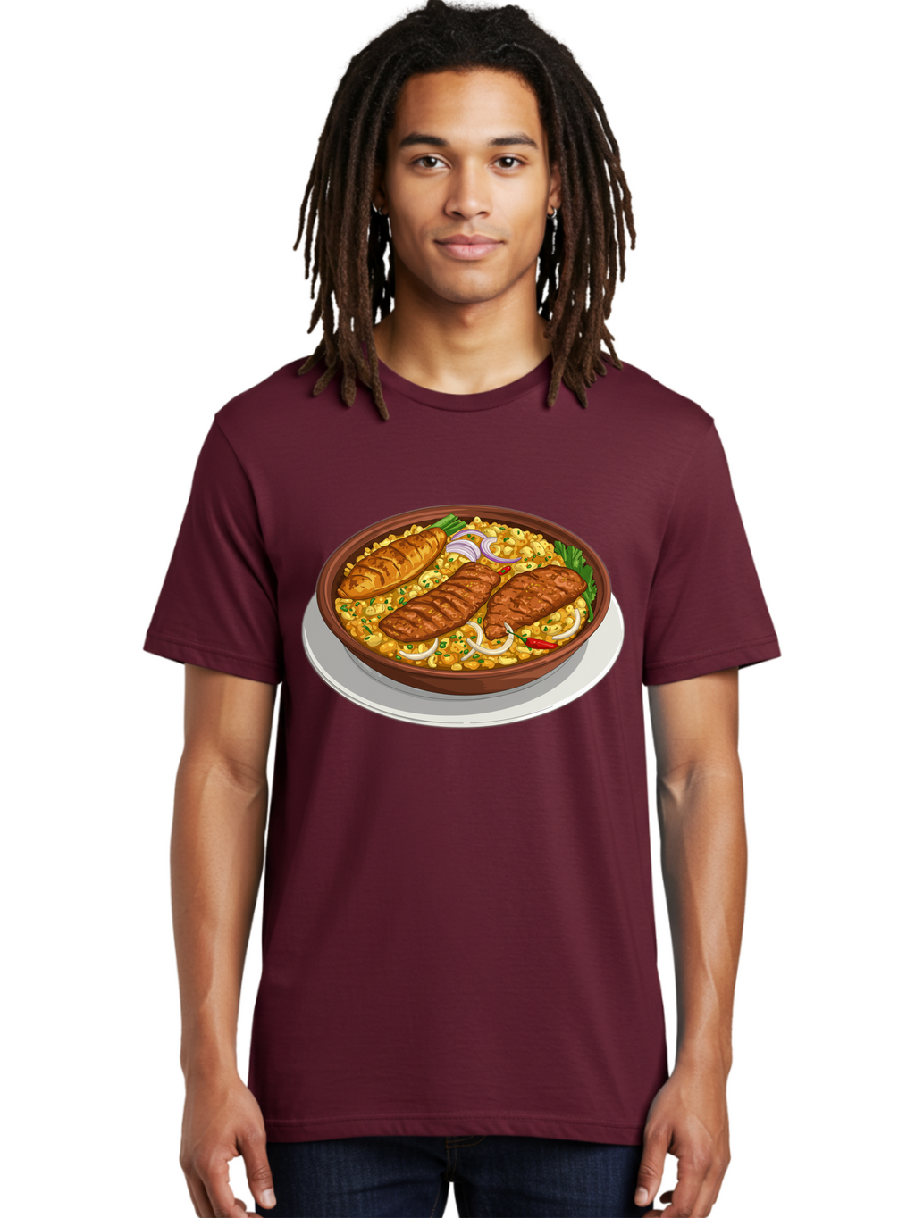 Grilled-Meat-Dish Men'S Graphic Tee, 100% Cotton, Comfortable Casual Summer Wear, Machine Washable, Vintage Camera, Old Camera, Antique Camera, Black Camera, Classic Photography, Photography Equipment, Nostalgic Device, Film Camera, Camera Art Bam590