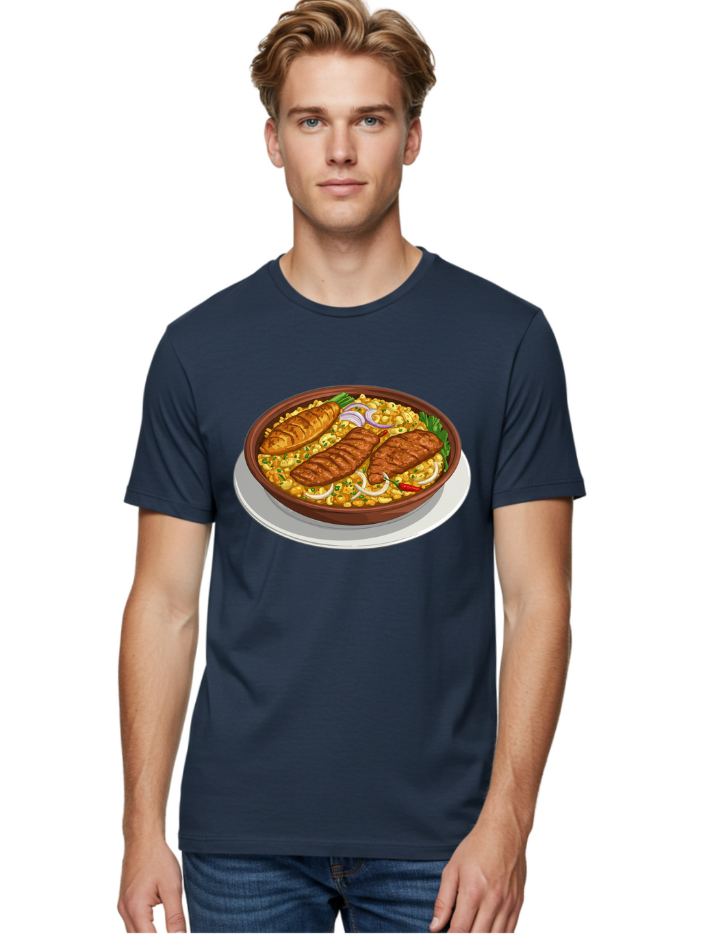 Grilled-Meat-Dish Men'S Graphic Tee, 100% Cotton, Comfortable Casual Summer Wear, Machine Washable, Vintage Camera, Old Camera, Antique Camera, Black Camera, Classic Photography, Photography Equipment, Nostalgic Device, Film Camera, Camera Art Bam590