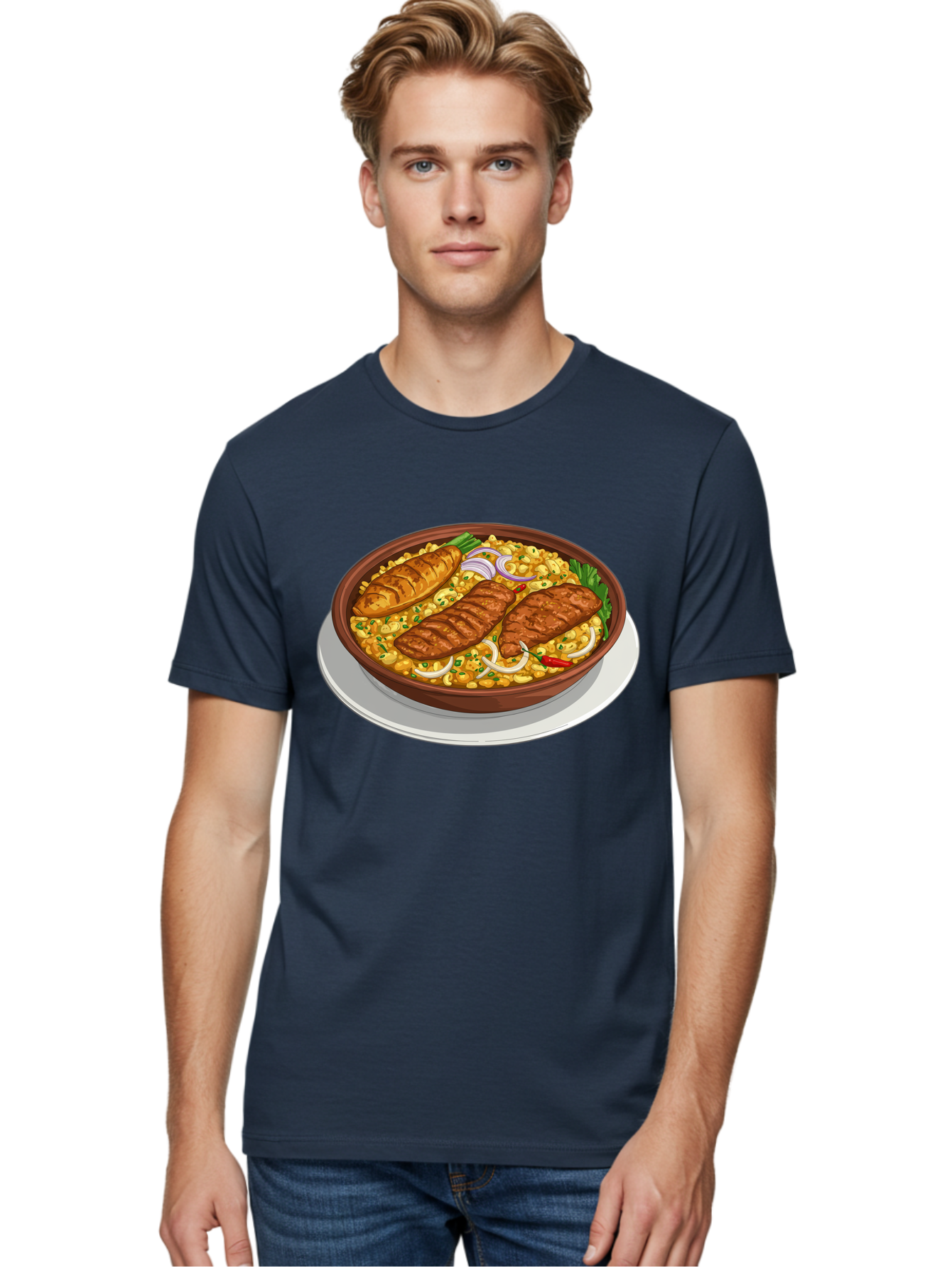Grilled-Meat-Dish Men'S Graphic Tee, 100% Cotton, Comfortable Casual Summer Wear, Machine Washable, Vintage Camera, Old Camera, Antique Camera, Black Camera, Classic Photography, Photography Equipment, Nostalgic Device, Film Camera, Camera Art Bam590