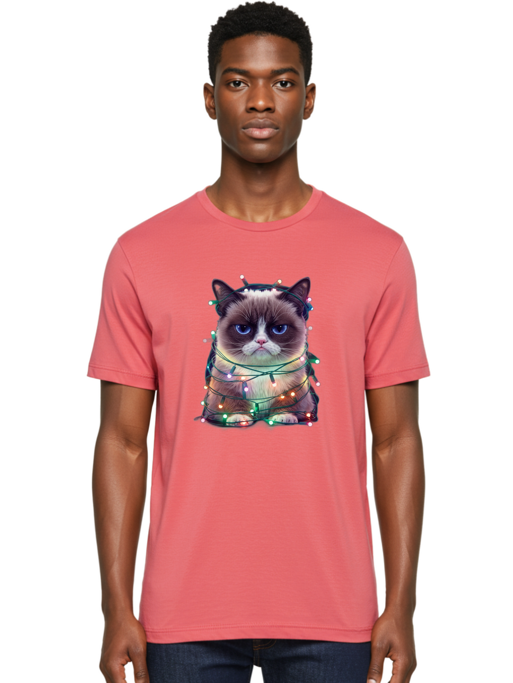 Grumpy-Cat-1 Men'S Graphic Tee, 100% Cotton, Comfortable Casual Summer Wear, Machine Washable, Vintage Camera, Old Camera, Antique Camera, Black Camera, Classic Photography, Photography Equipment, Nostalgic Device, Film Camera, Camera Art Bam593