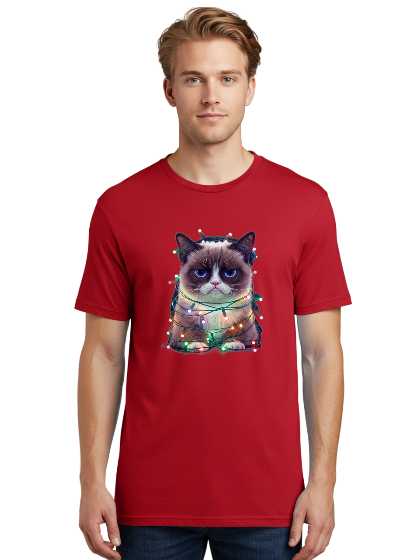Grumpy-Cat-1 Men'S Graphic Tee, 100% Cotton, Comfortable Casual Summer Wear, Machine Washable, Vintage Camera, Old Camera, Antique Camera, Black Camera, Classic Photography, Photography Equipment, Nostalgic Device, Film Camera, Camera Art Bam593