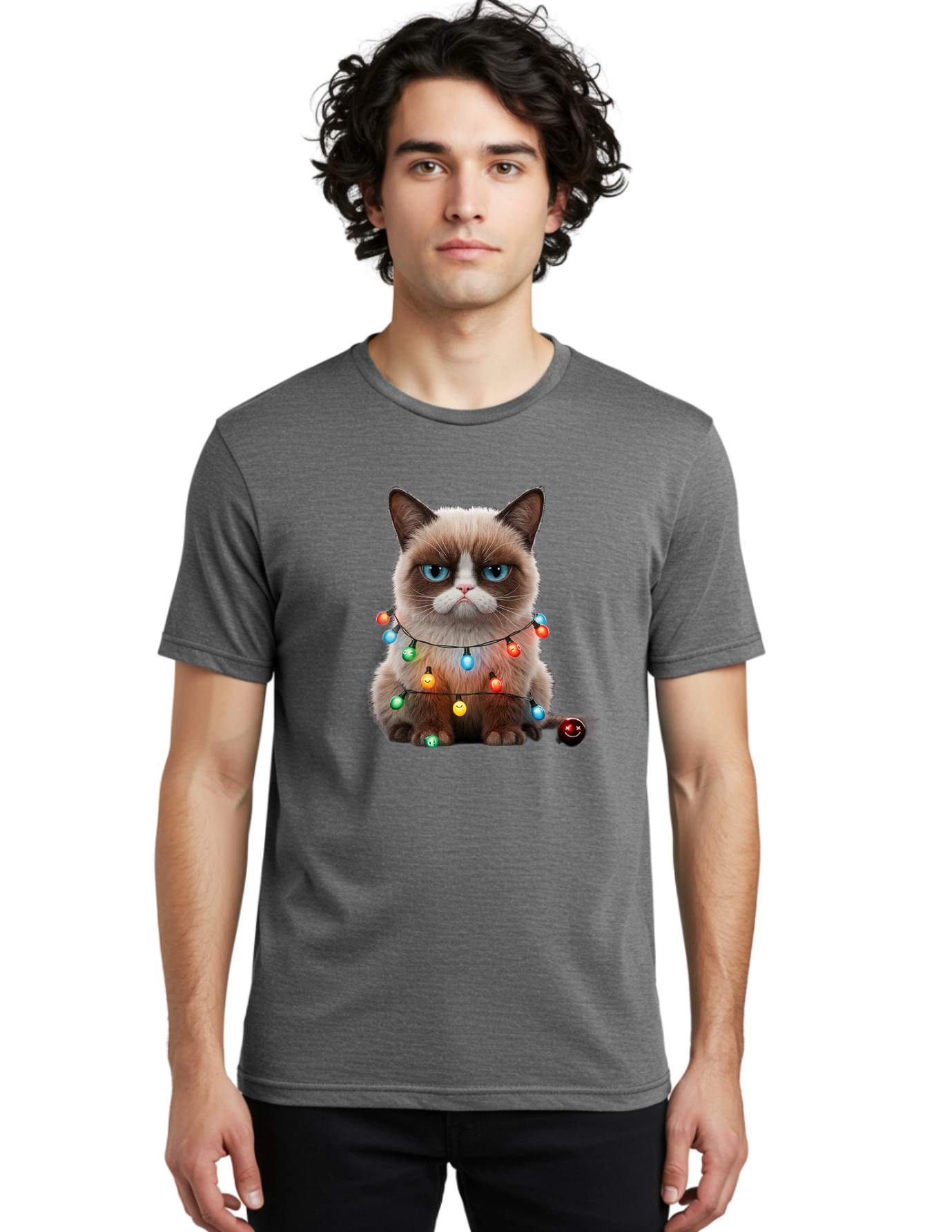 Grumpy-Cat-2 Men'S Graphic Tee, 100% Cotton, Comfortable Casual Summer Wear, Machine Washable, Vintage Camera, Old Camera, Antique Camera, Black Camera, Classic Photography, Photography Equipment, Nostalgic Device, Film Camera, Camera Art Bam594
