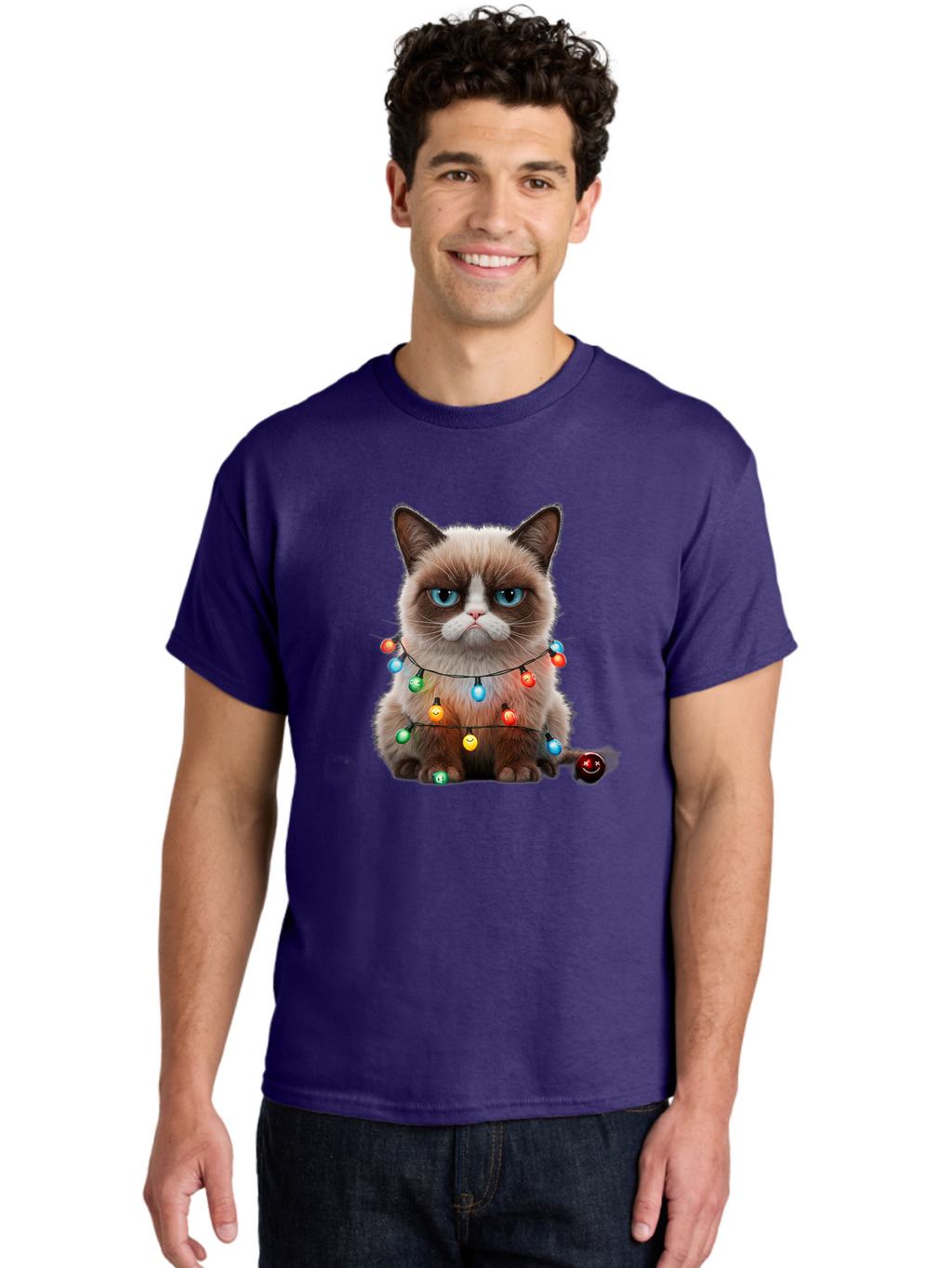 Grumpy-Cat-2 Men'S Graphic Tee, 100% Cotton, Comfortable Casual Summer Wear, Machine Washable, Vintage Camera, Old Camera, Antique Camera, Black Camera, Classic Photography, Photography Equipment, Nostalgic Device, Film Camera, Camera Art Bam594