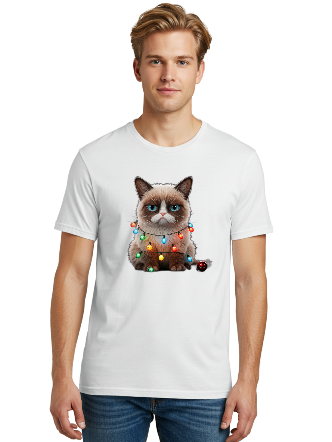 Grumpy-Cat-2 Men'S Graphic Tee, 100% Cotton, Comfortable Casual Summer Wear, Machine Washable, Vintage Camera, Old Camera, Antique Camera, Black Camera, Classic Photography, Photography Equipment, Nostalgic Device, Film Camera, Camera Art Bam594
