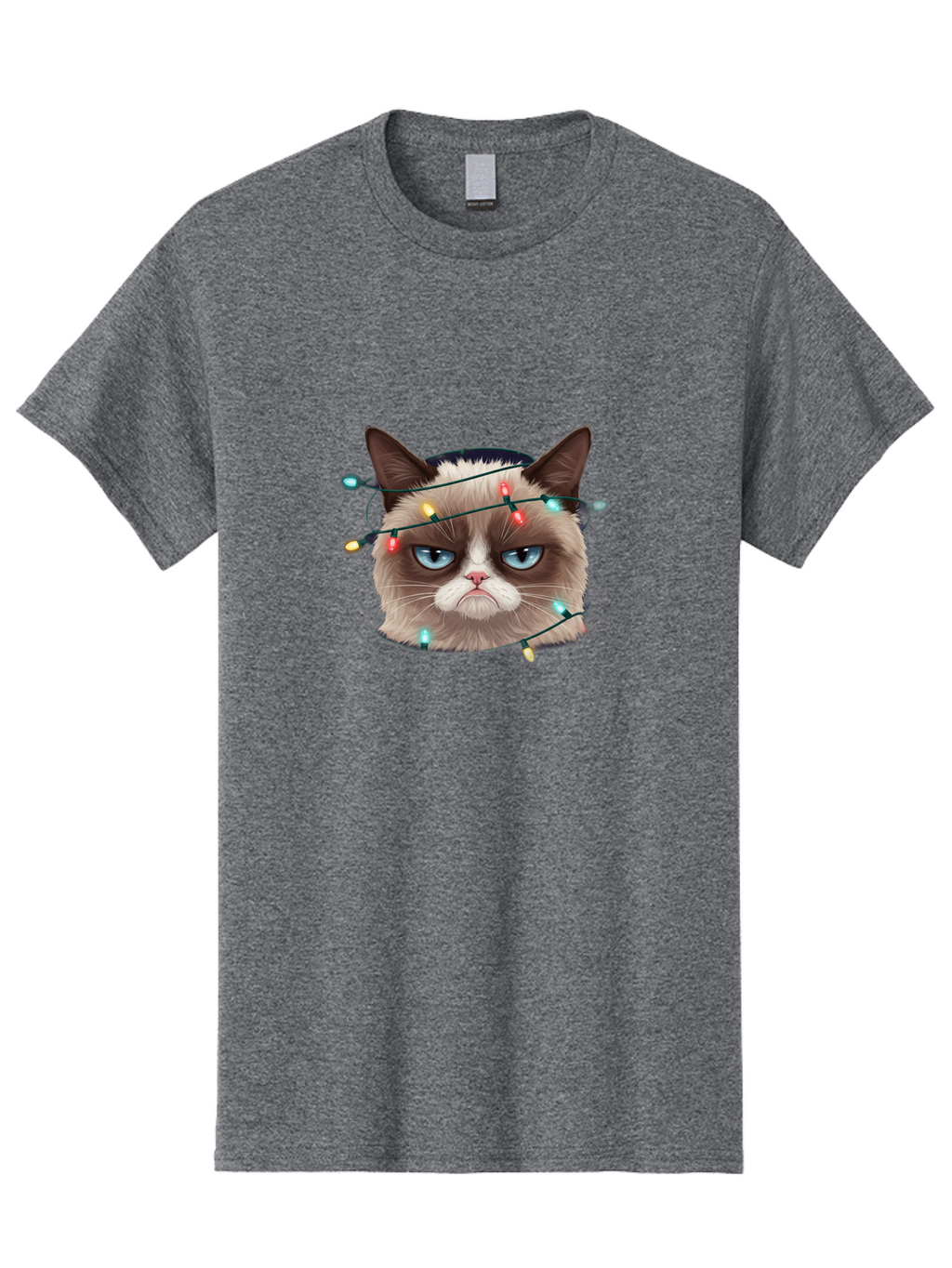Grumpy-Cat-3 Men'S Graphic Tee, 100% Cotton, Comfortable Casual Summer Wear, Machine Washable, Vintage Camera, Old Camera, Antique Camera, Black Camera, Classic Photography, Photography Equipment, Nostalgic Device, Film Camera, Camera Art Bam595
